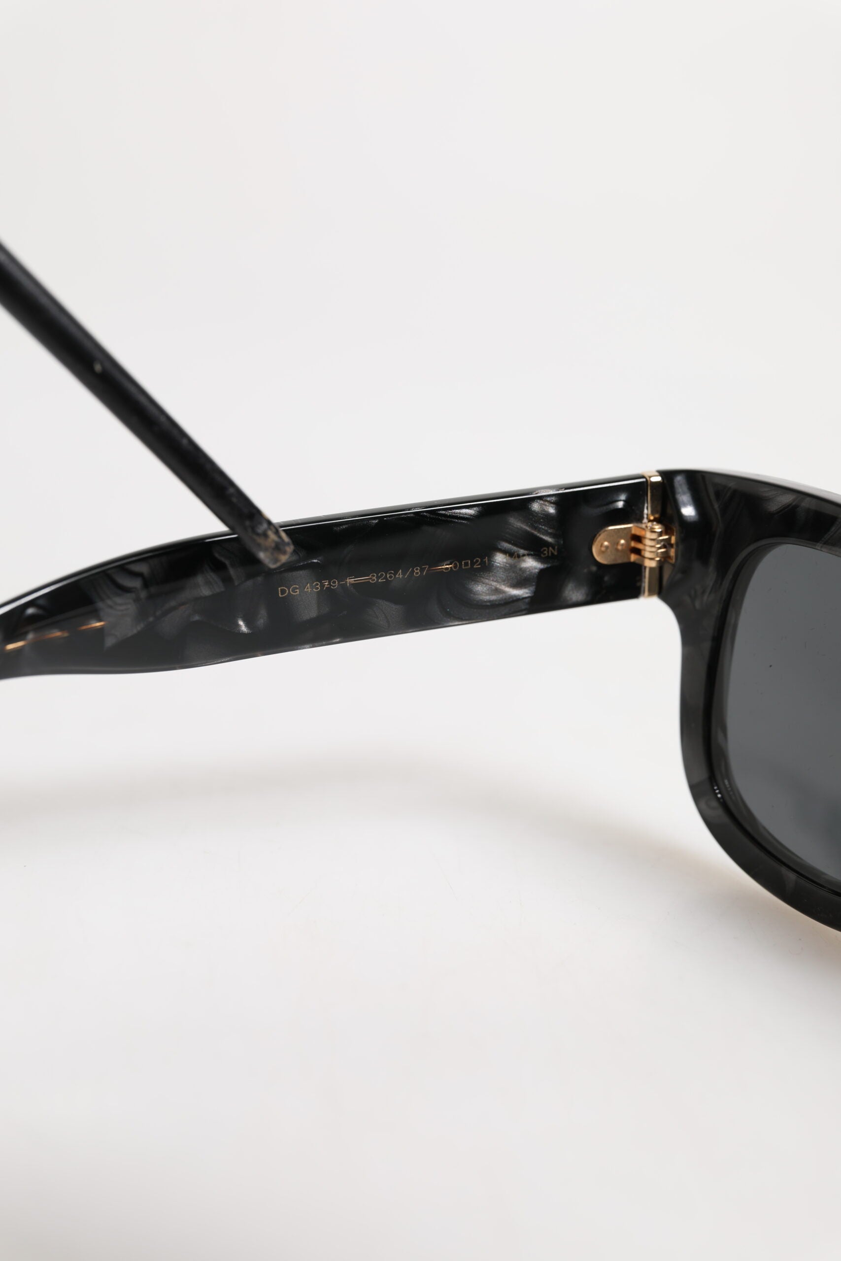 Dolce & Gabbana Pearl White Acetate Frame Domenico Deep Shades Sunglasses | Regal Royce