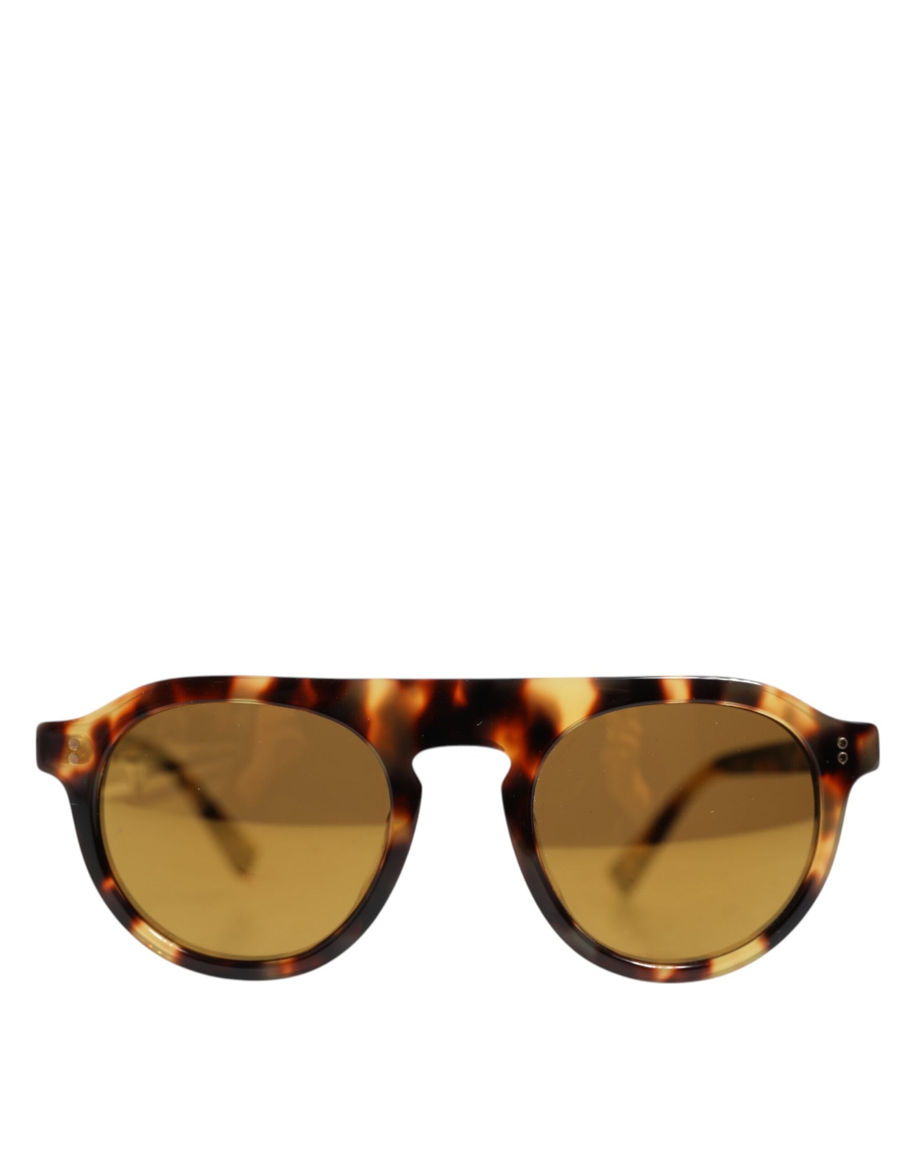 Dolce & Gabbana Brown Acetate Round Leopard Print Eyewear Sunglasses | Regal Royce