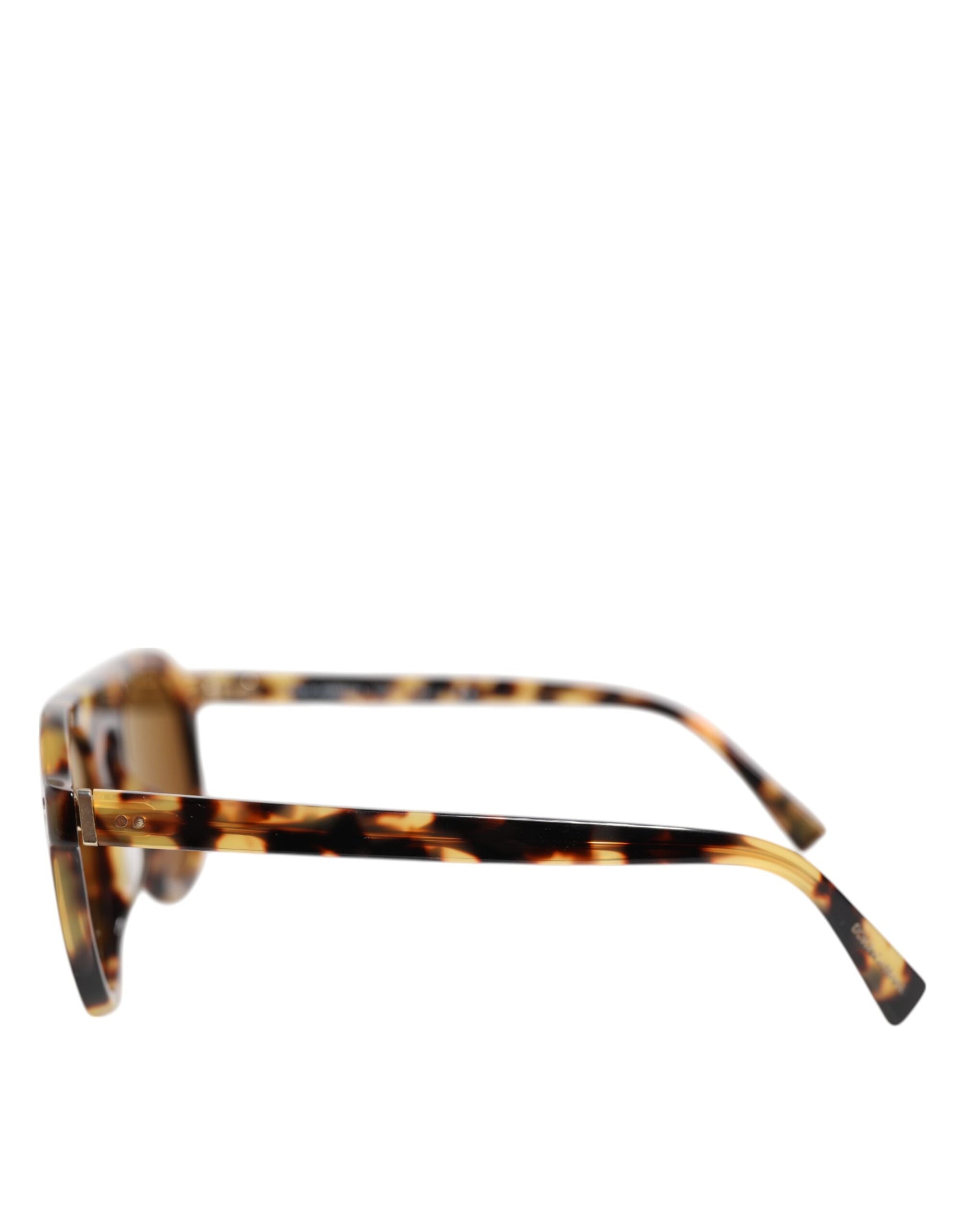 Dolce & Gabbana Brown Acetate Round Leopard Print Eyewear Sunglasses | Regal Royce