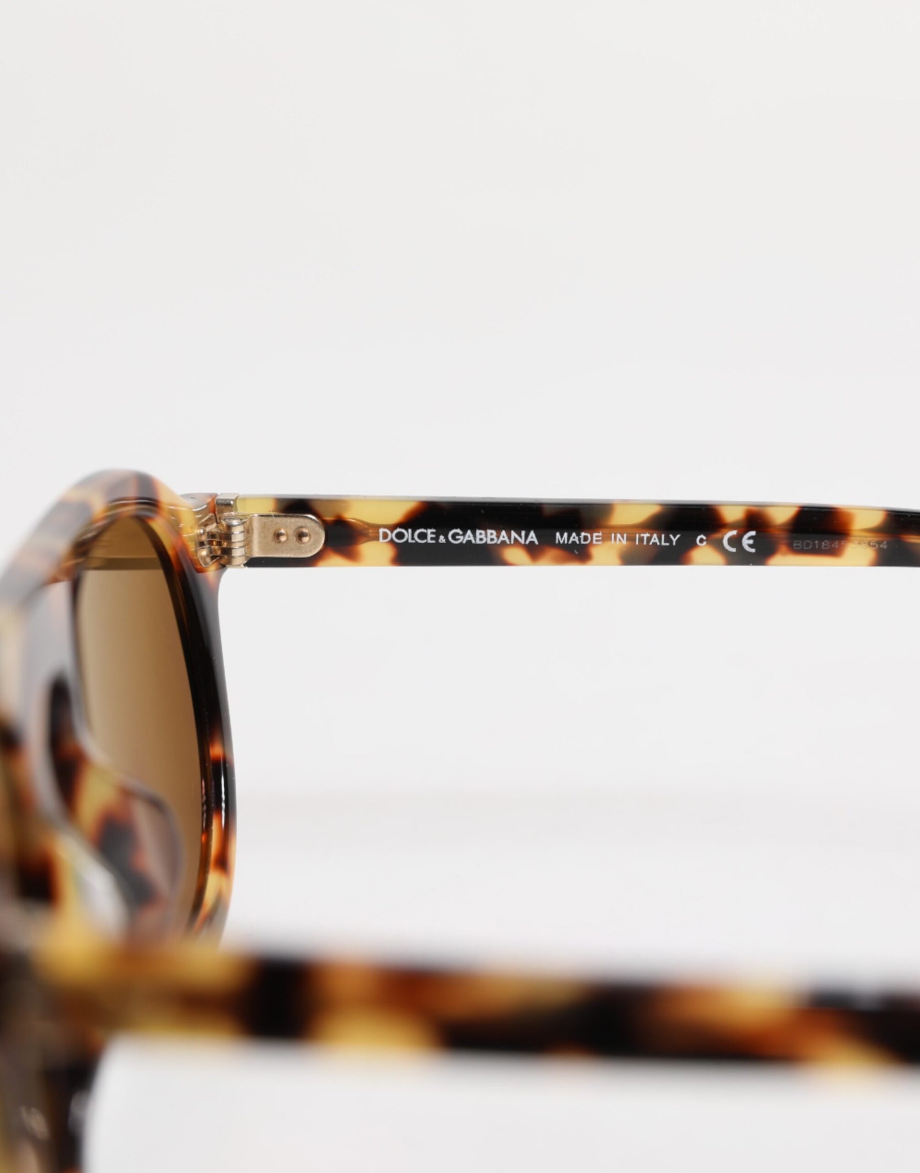 Dolce & Gabbana Brown Acetate Round Leopard Print Eyewear Sunglasses | Regal Royce
