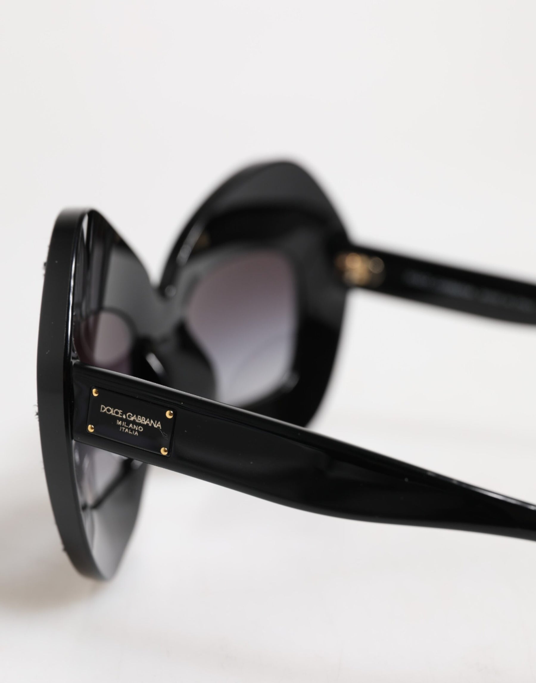 Dolce & Gabbana Black White PIED DE POULE Print Oversized Shades Sunglasses | Regal Royce