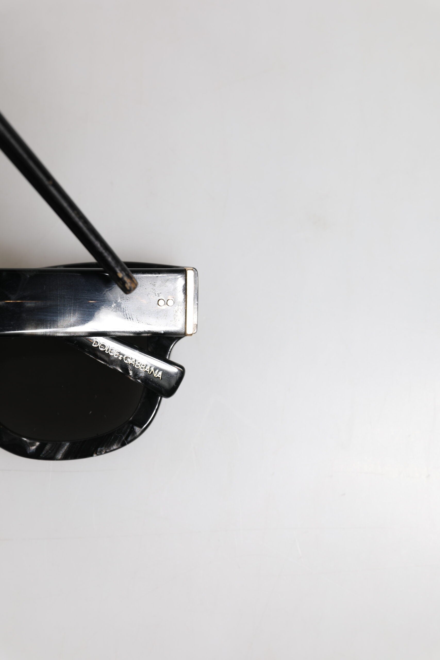 Dolce & Gabbana Pearl White Acetate Frame Domenico Shade Sunglasses | Regal Royce