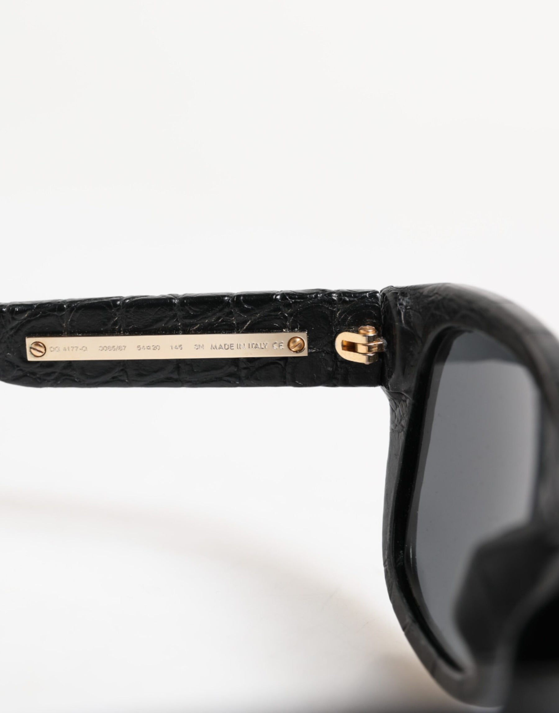 Dolce & Gabbana Black Leather Frame DG4177 Tinted Lens Sunglasses | Regal Royce