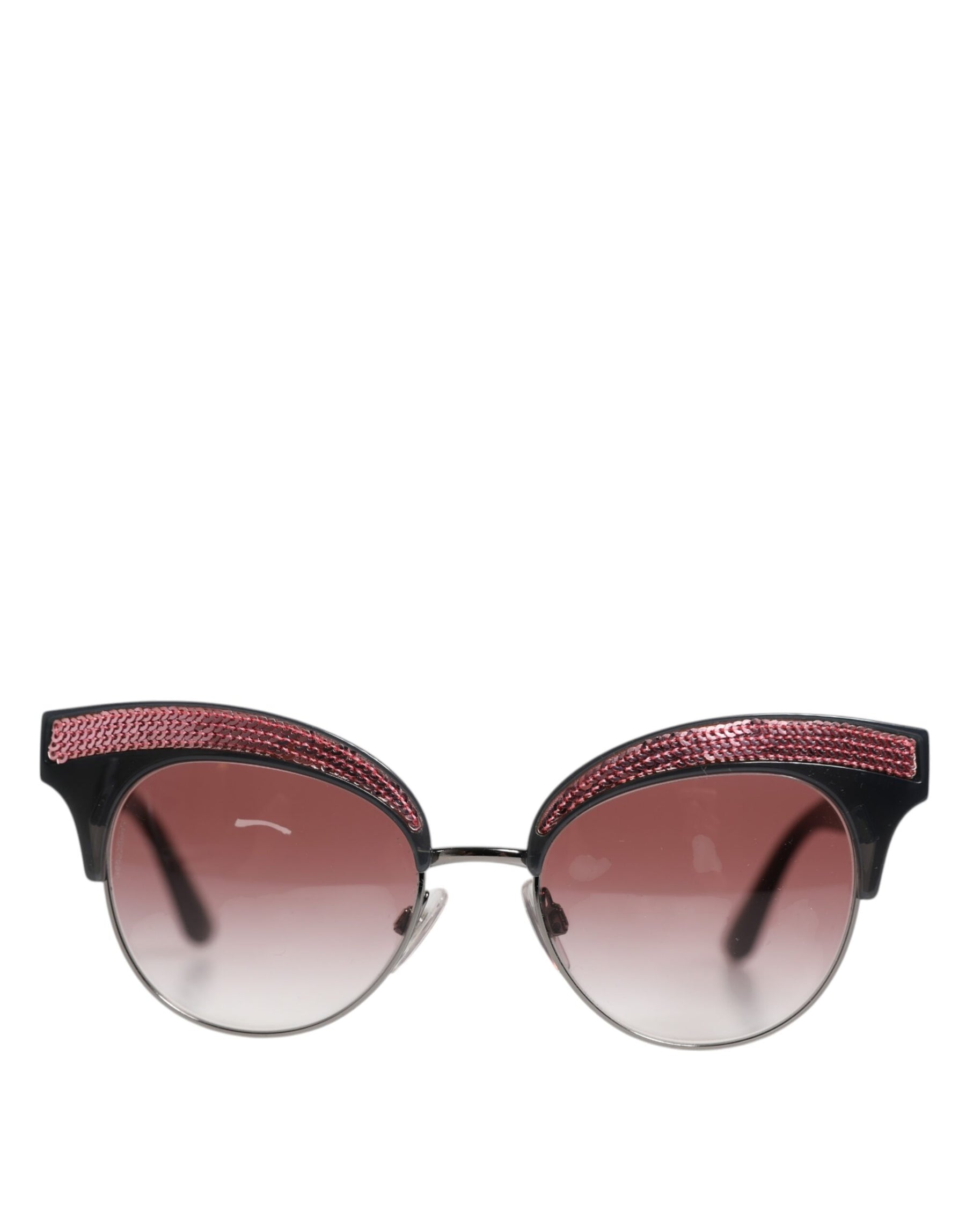 Dolce & Gabbana Black Pink Mirrored Cat Eye DG6109 Sequined Sunglasses | Regal Royce