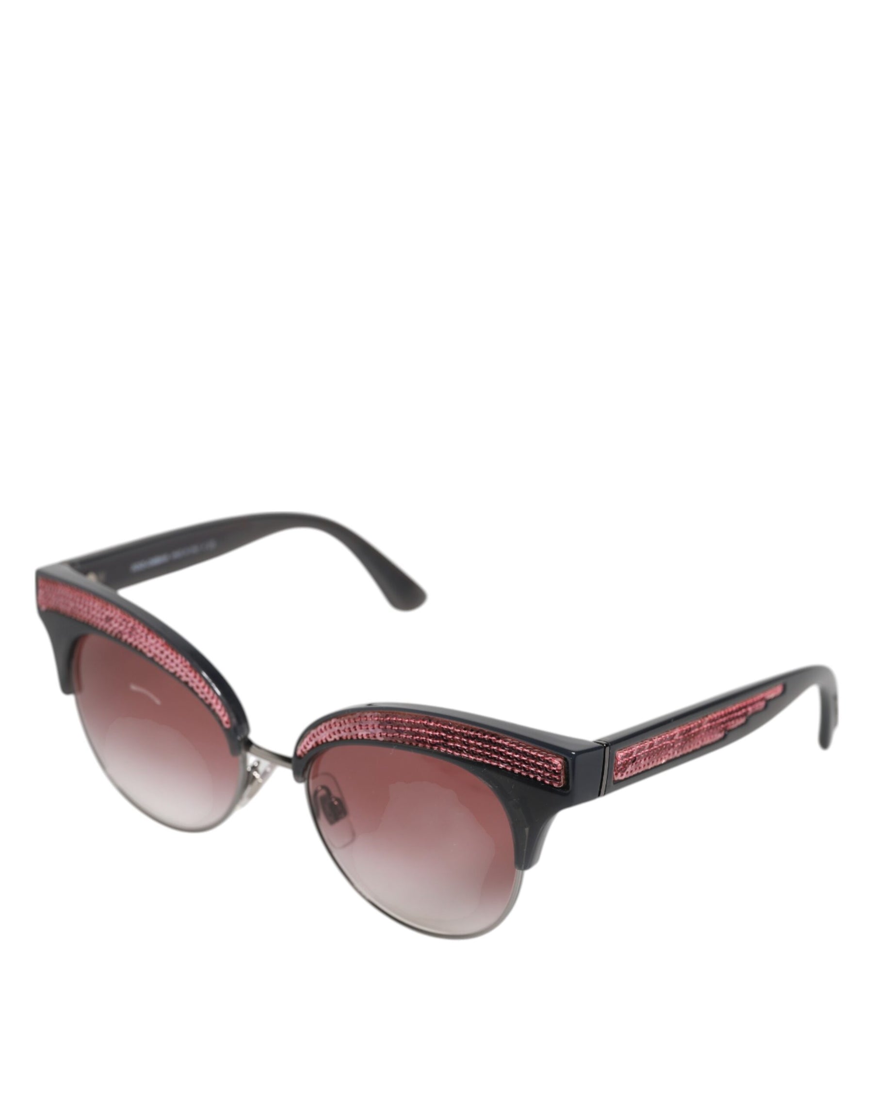 Dolce & Gabbana Black Pink Mirrored Cat Eye DG6109 Sequined Sunglasses | Regal Royce