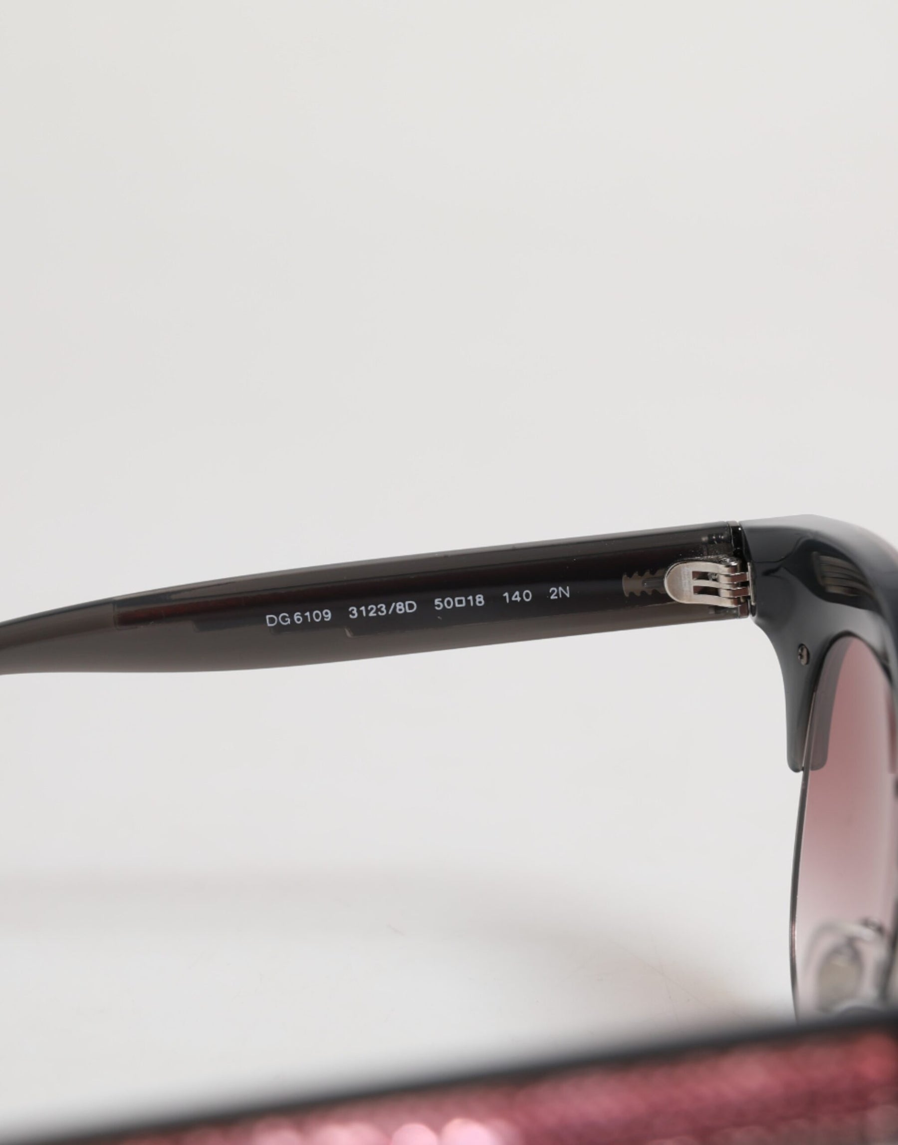 Dolce & Gabbana Black Pink Mirrored Cat Eye DG6109 Sequined Sunglasses | Regal Royce