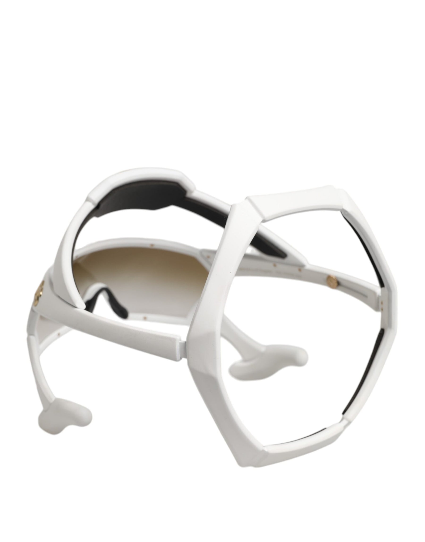 Dolce & Gabbana White Acetate Next Generation Mask Eyewear Sunglasses | Regal Royce