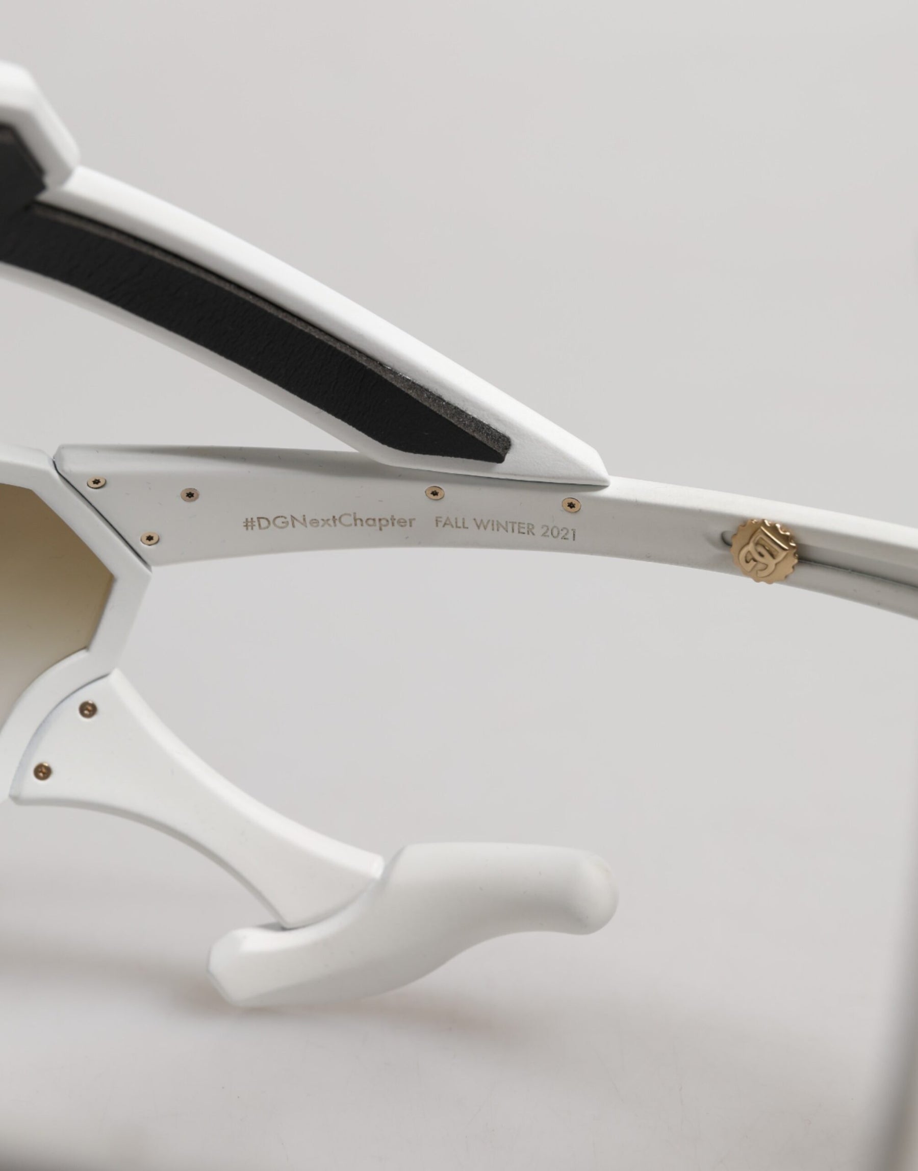 Dolce & Gabbana White Acetate Next Generation Mask Eyewear Sunglasses | Regal Royce
