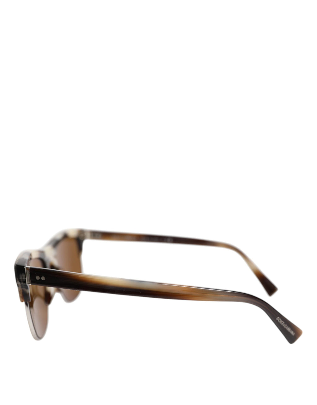 Dolce & Gabbana Brown Striped Acetate Square DG4305 Eyewear Sunglasses