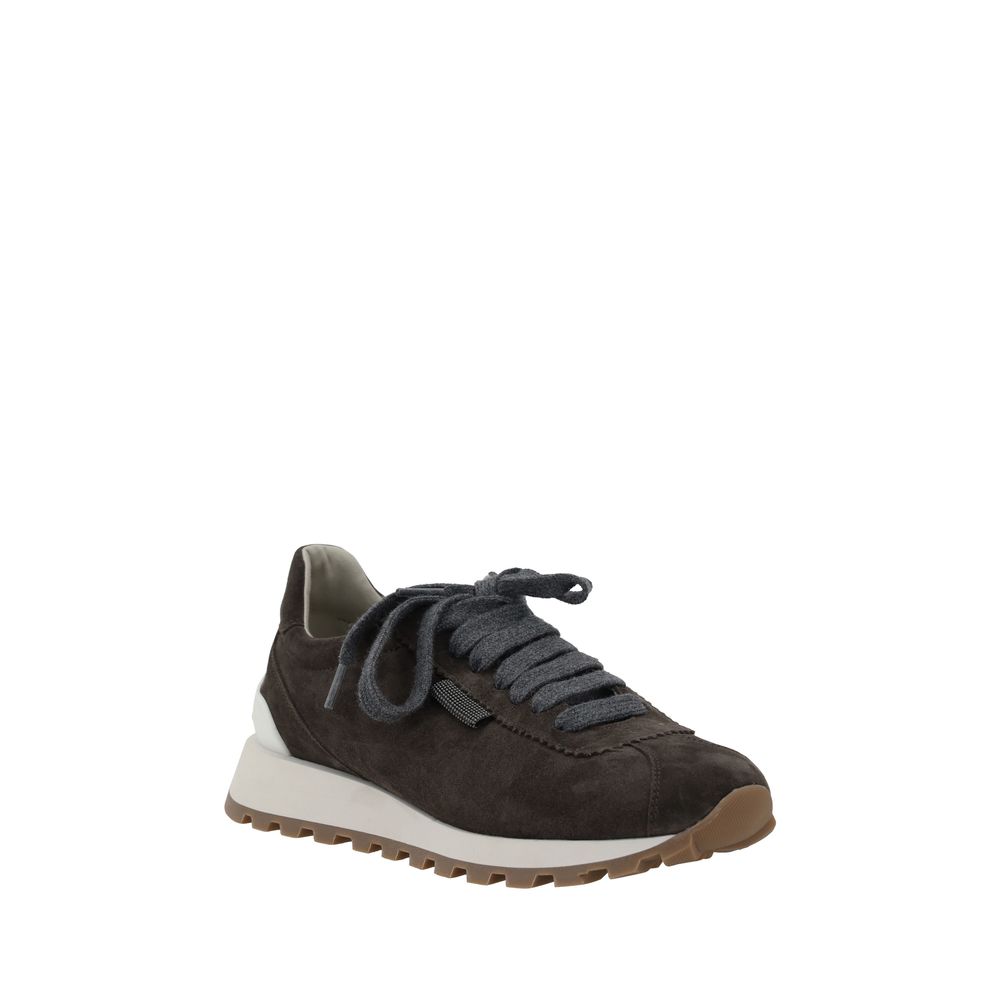 Brunello Cucinelli Black Rubber Chunky Sneakers | Regal Royce