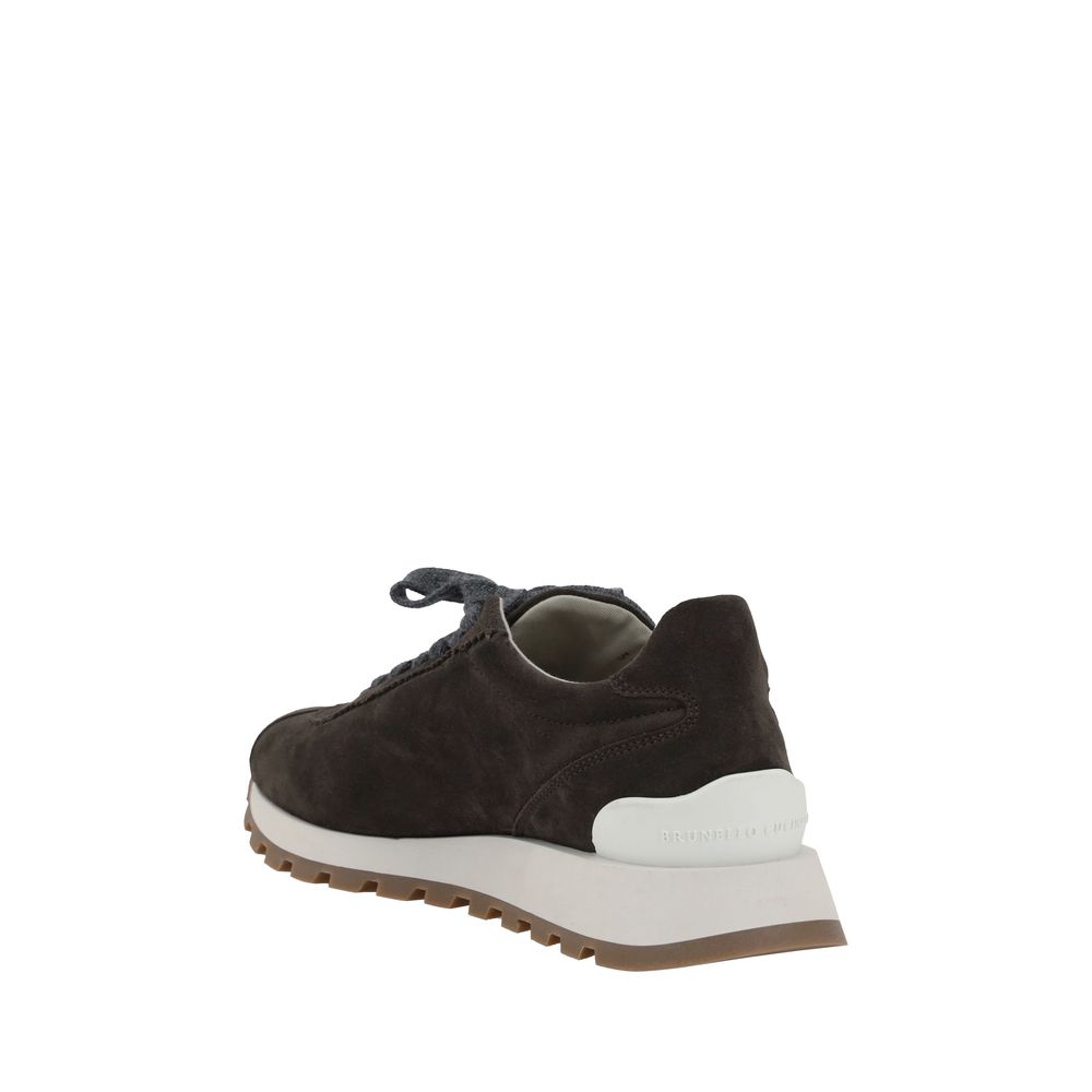 Brunello Cucinelli Black Rubber Chunky Sneakers | Regal Royce