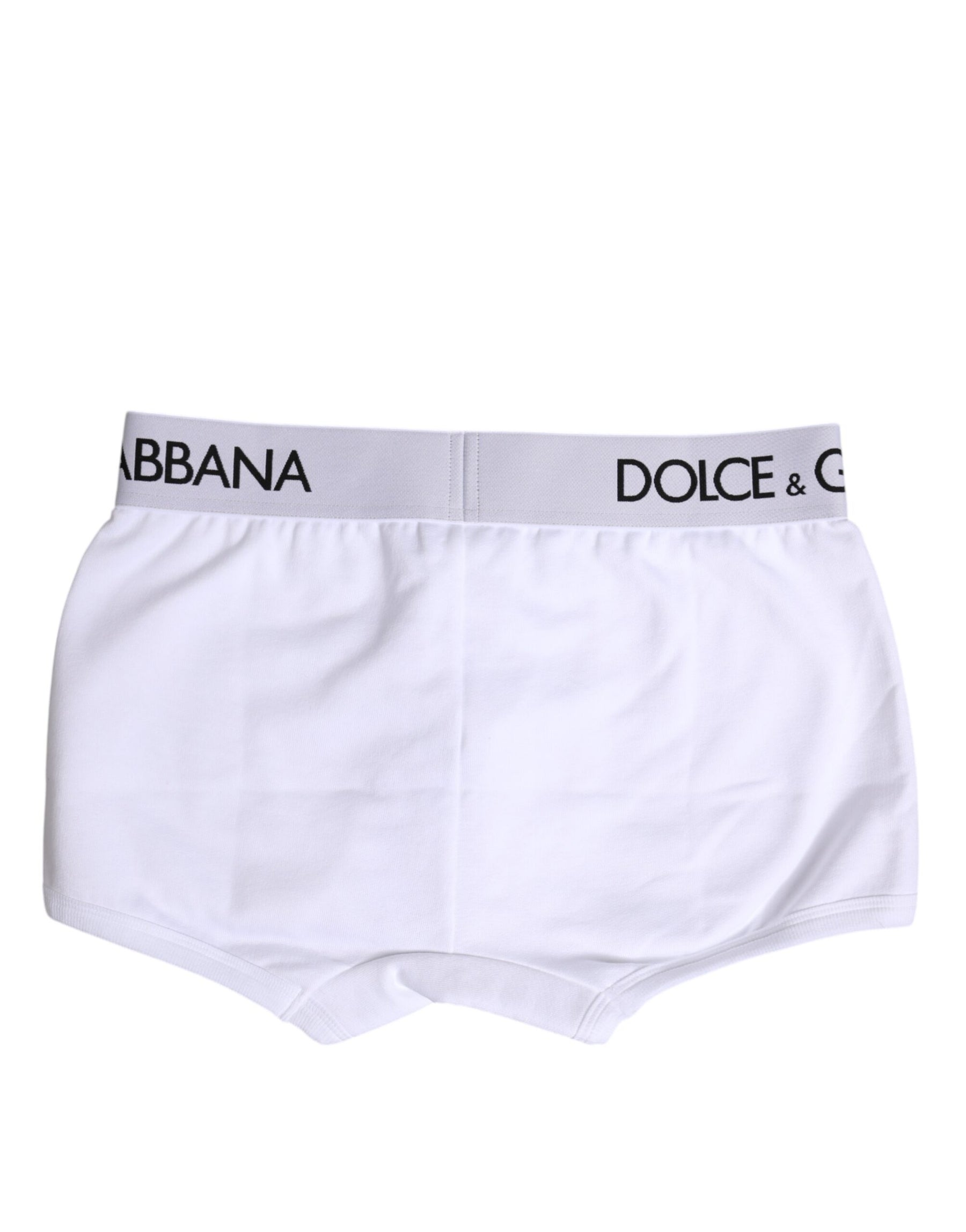 Dolce & Gabbana White Cotton Stretch Regular Boxer Underwear | Regal Royce