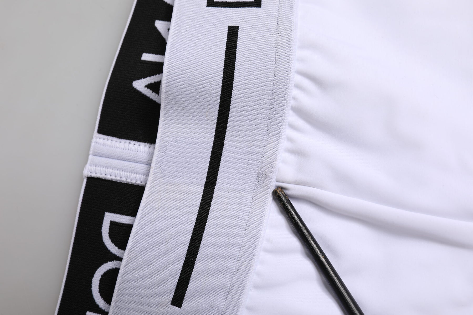 Dolce & Gabbana White Nylon Logo Waistband Boxer Brief Underwear | Regal Royce