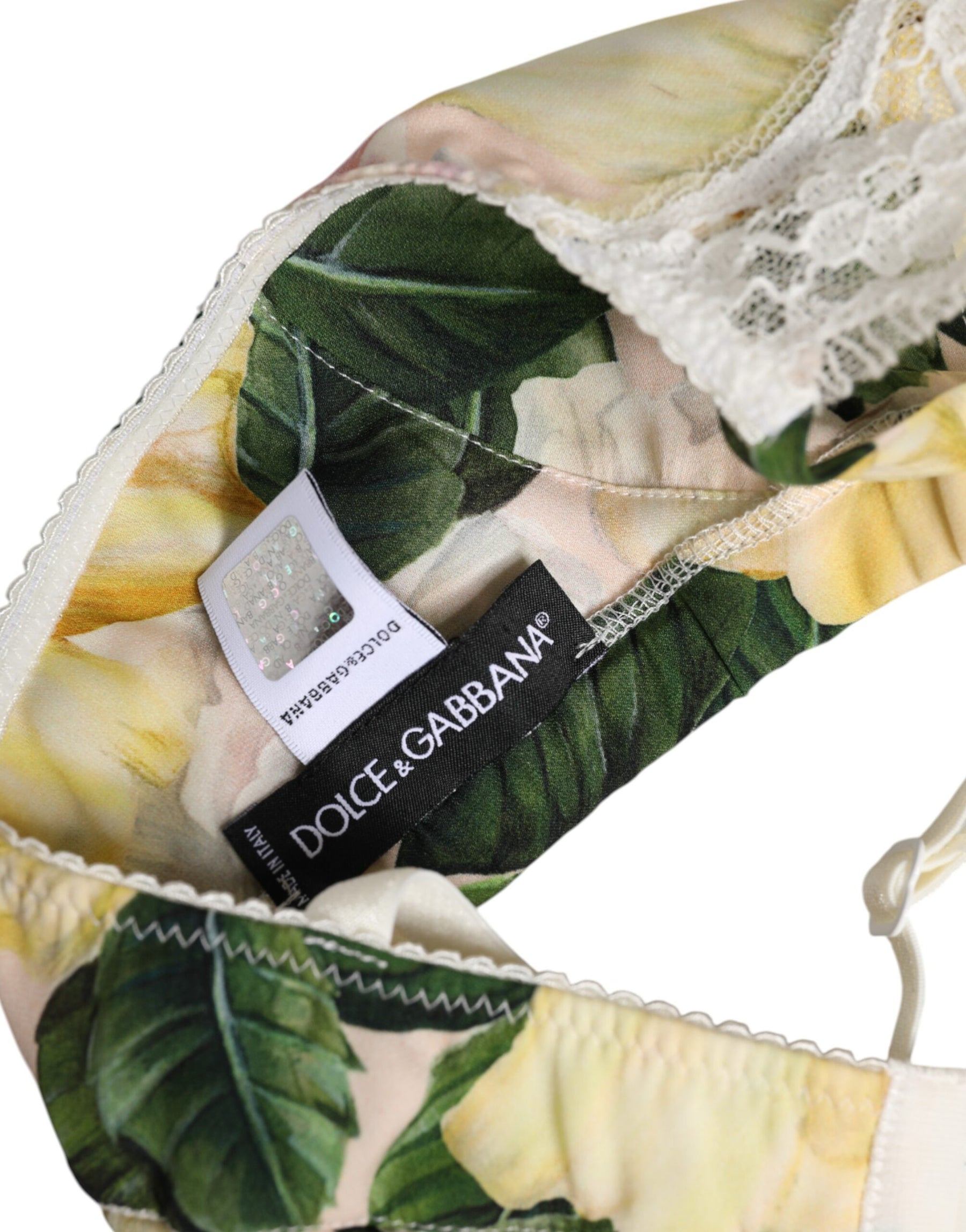 Dolce & Gabbana Multicolor Floral Print Non Wire Bra Underwear | Regal Royce