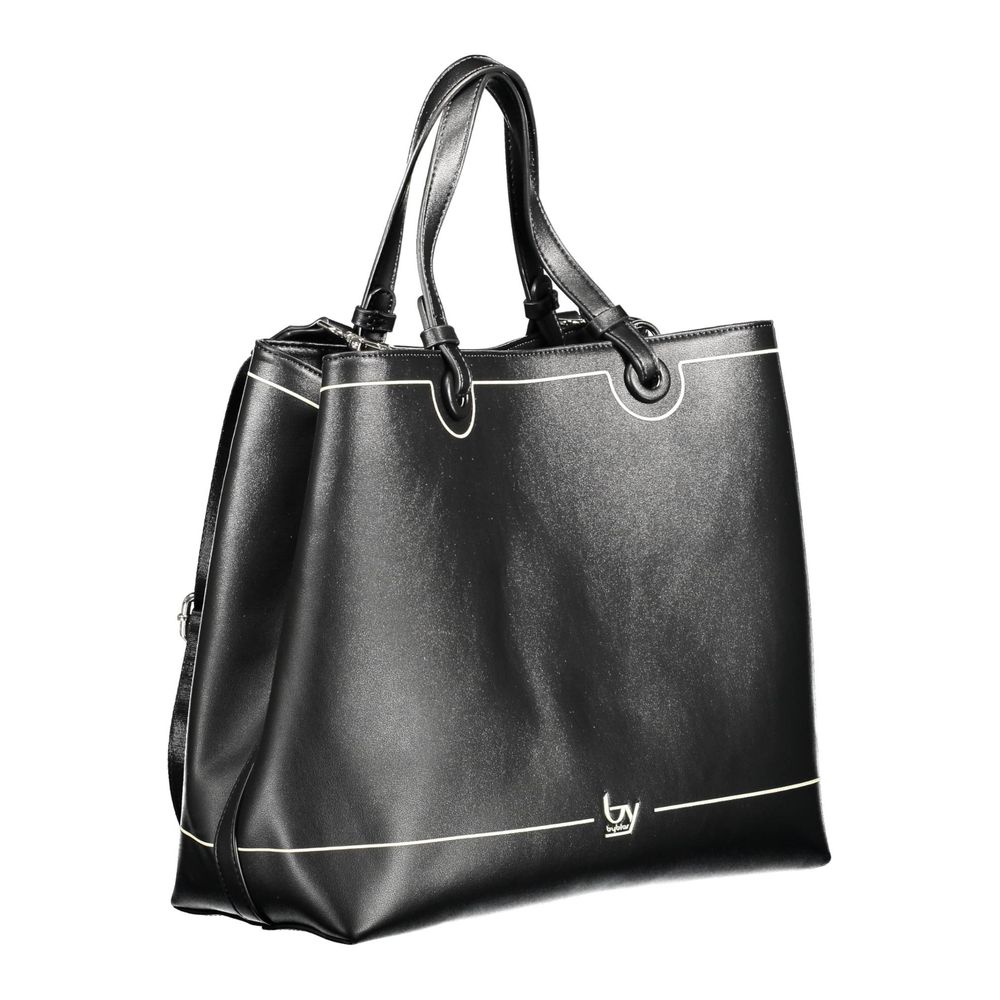 BYBLOS Black Polyurethane Women Handbag | Regal Royce