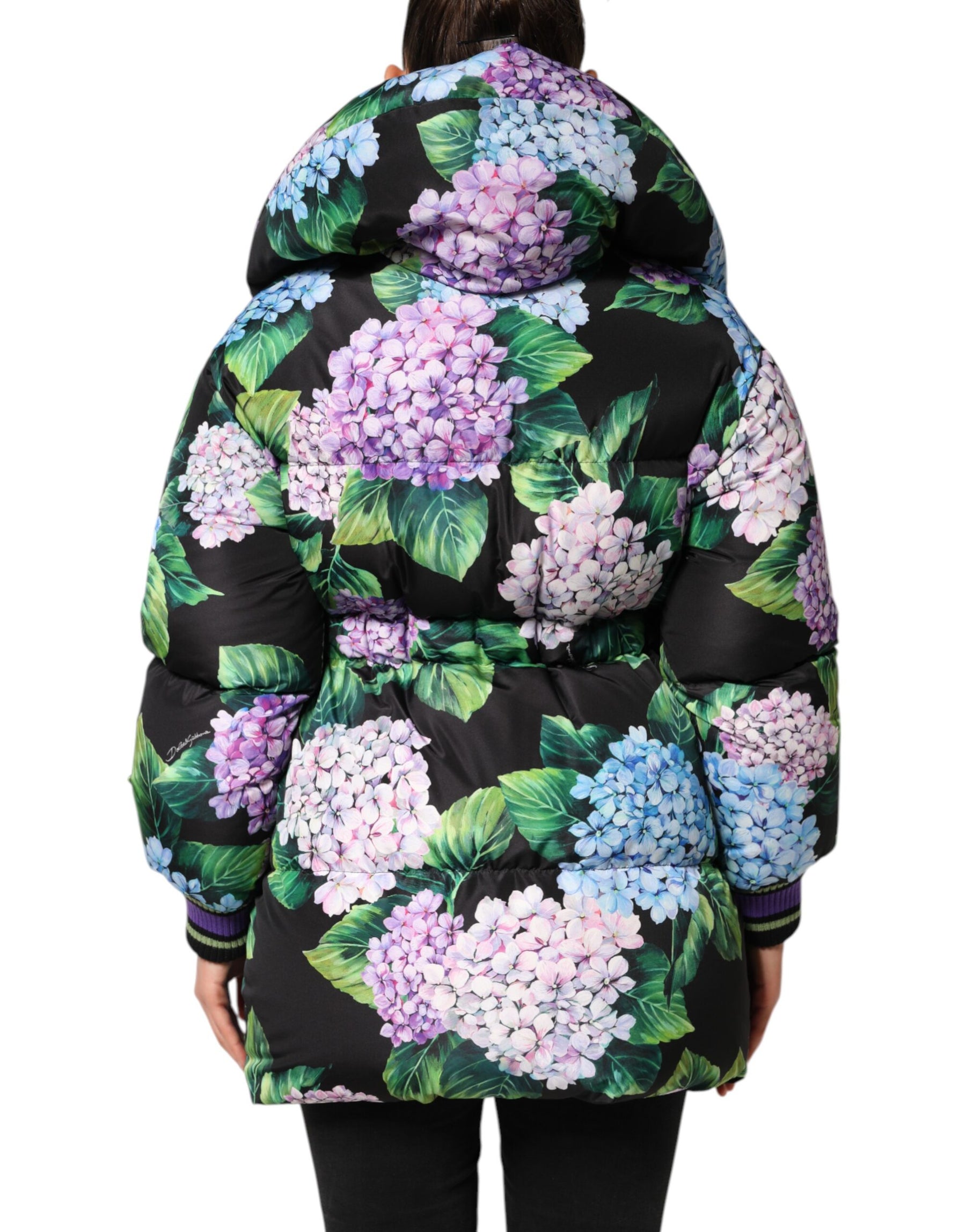 Dolce & Gabbana Multicolor Floral Print Puffer Quilted Jacket | Regal Royce