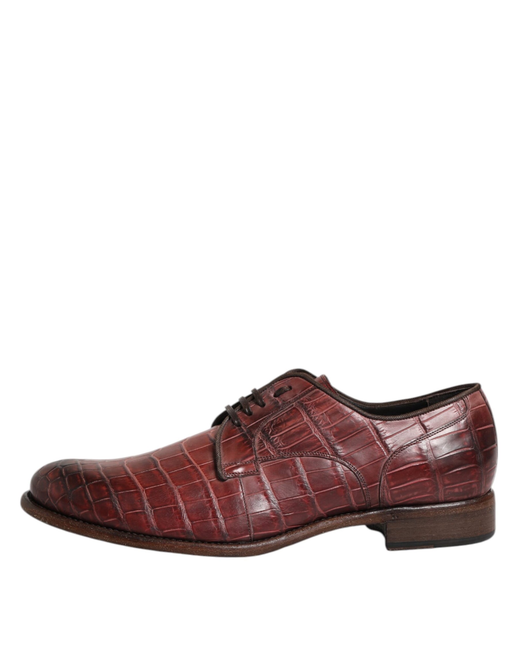 Dolce & Gabbana Burgundy Leather Lace Up Derby Dress Shoes | Regal Royce