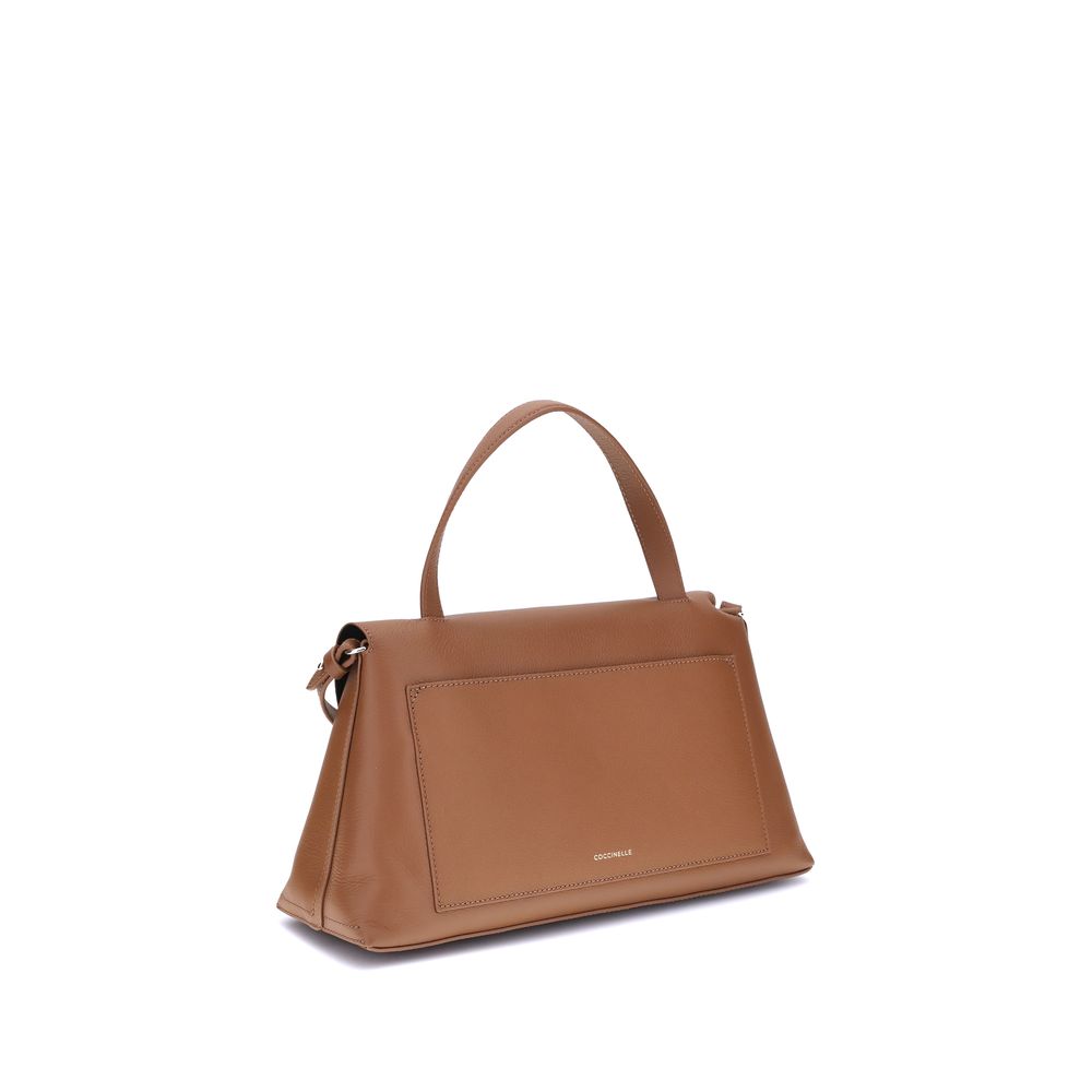 Coccinelle Brown Calf Leather Bos Taurus Handbag | Regal Royce