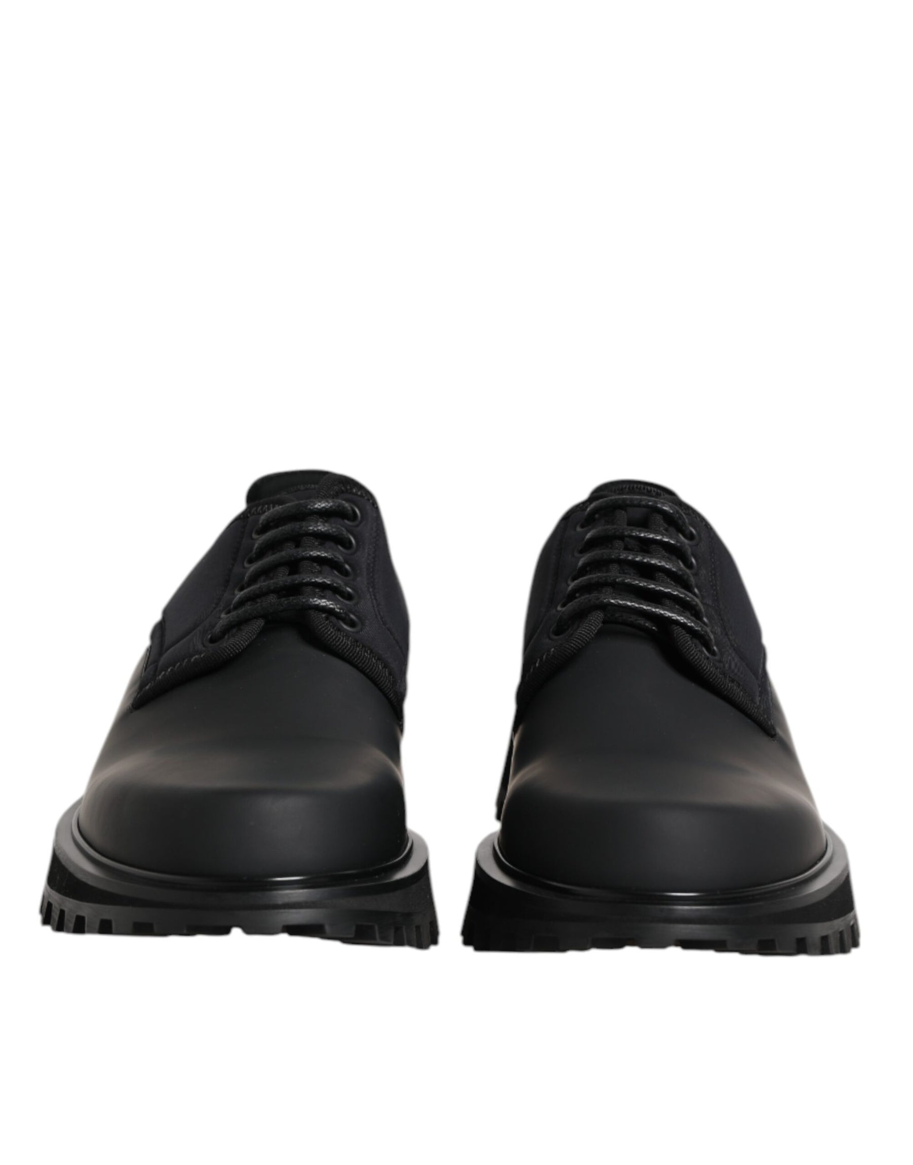 Dolce & Gabbana Black Leather Lace Up Trekking Dress Shoes | Regal Royce
