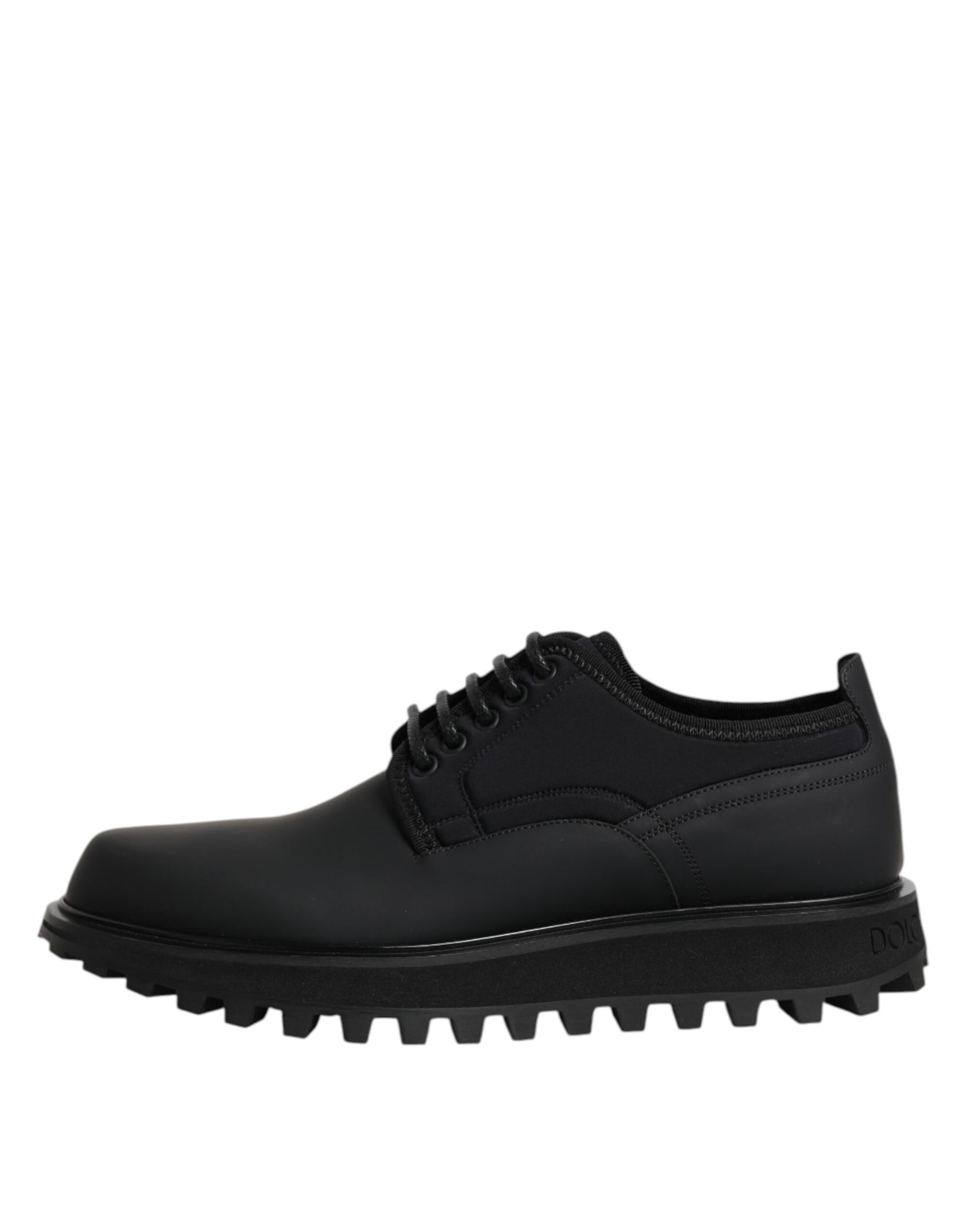 Dolce & Gabbana Black Leather Lace Up Trekking Dress Shoes | Regal Royce
