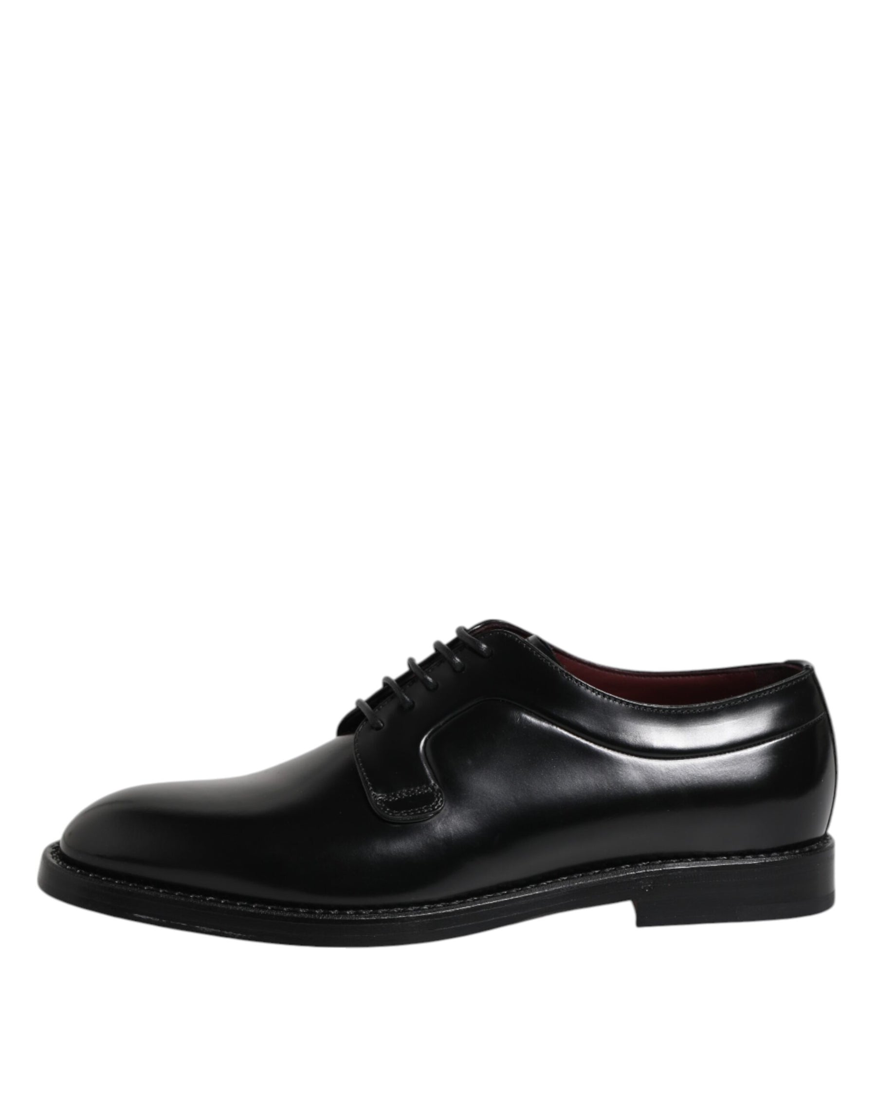 Dolce & Gabbana Black Calf Leather Lace Up Dress Derby Shoes | Regal Royce