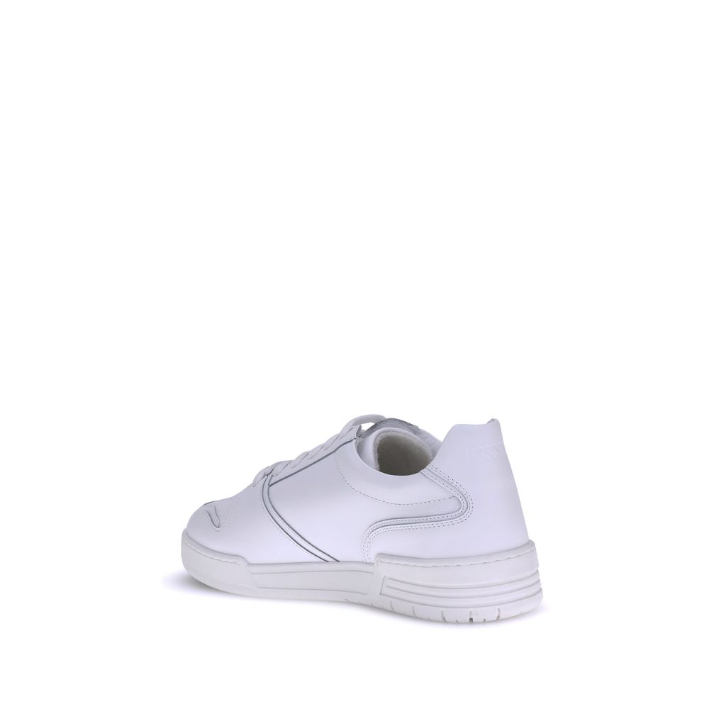 Moschino White Rubber Low Top Sneakers | Regal Royce