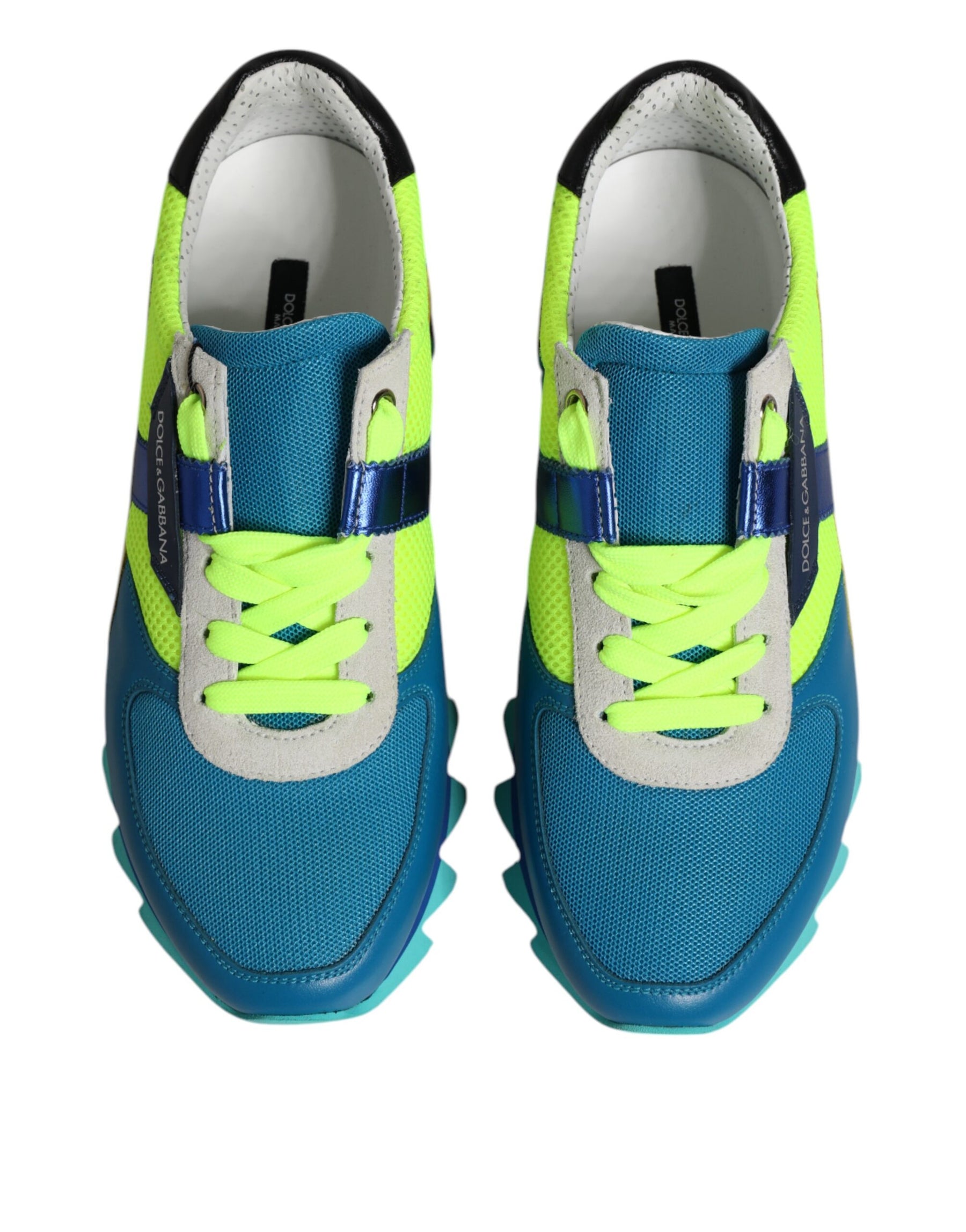 Dolce & Gabbana Multicolor Leather Low Top Men Sneakers Shoes | Regal Royce