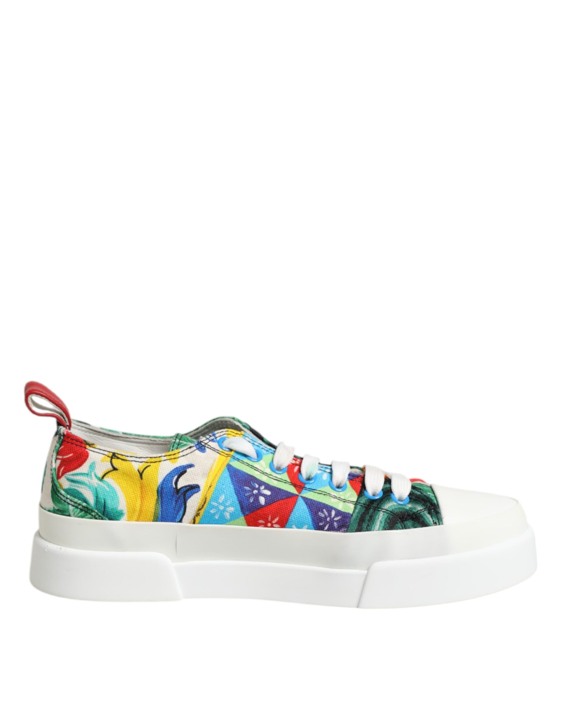 Dolce & Gabbana Multicolor Patchwork Low Top Sneakers Shoes