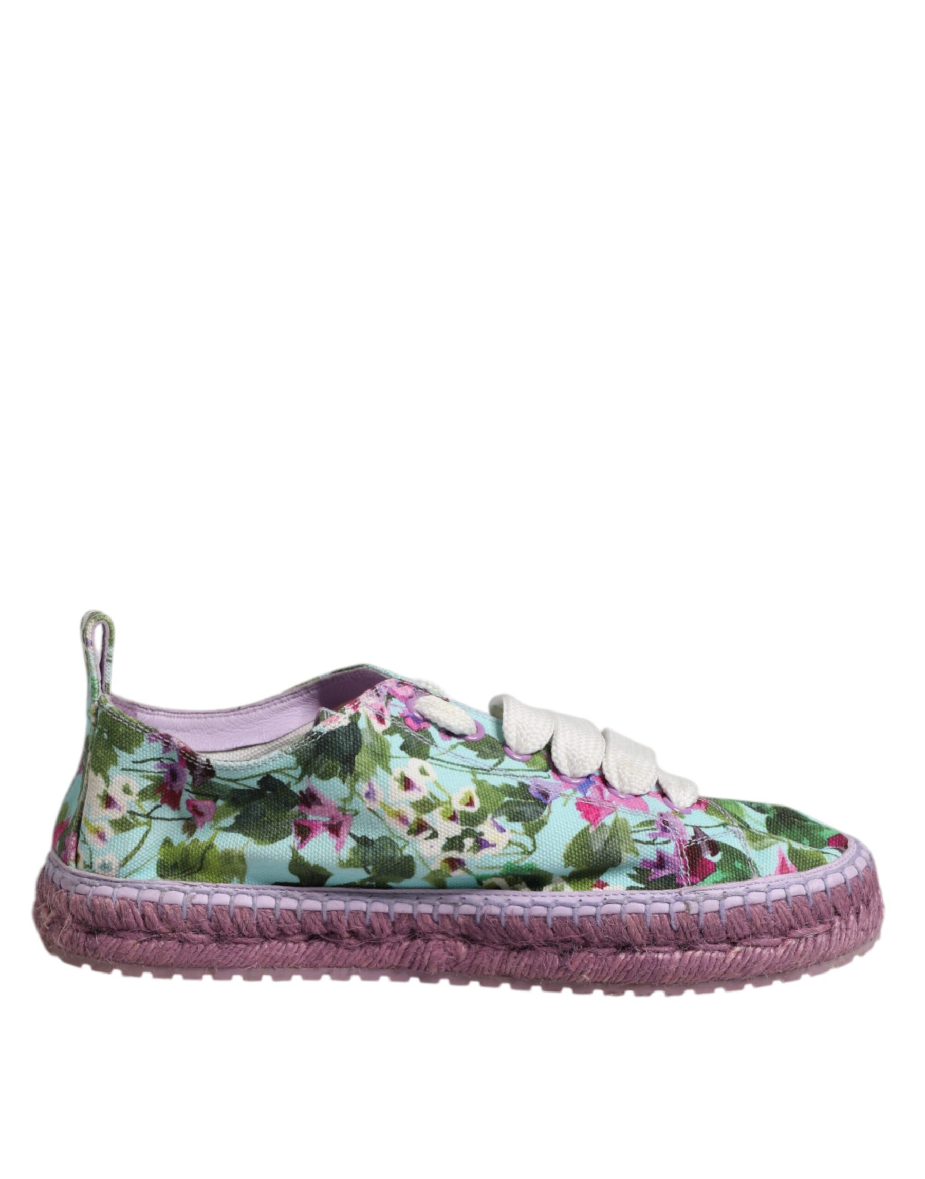 Dolce & Gabbana Multicolor Canvas Espadrilles Sneakers Shoes | Regal Royce