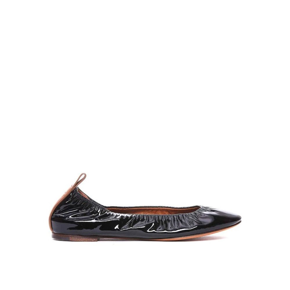 Lanvin Black Calfskin Ballet Flats