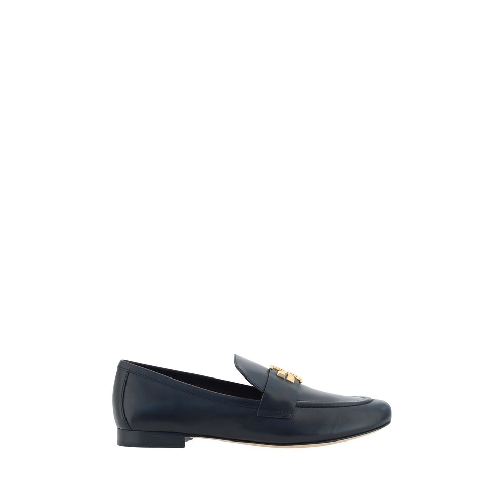 Tory Burch Black Calf Leather Bos Taurus Slip-On Loafers | Regal Royce