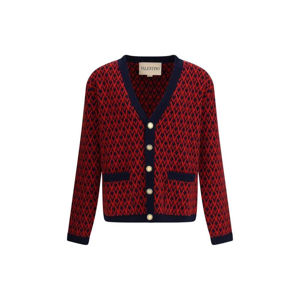 Valentino Multicolor Fleece Wool Cardigan | Regal Royce