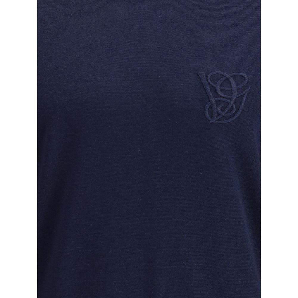 Valentino Blue Fleece Wool Turtleneck | Regal Royce