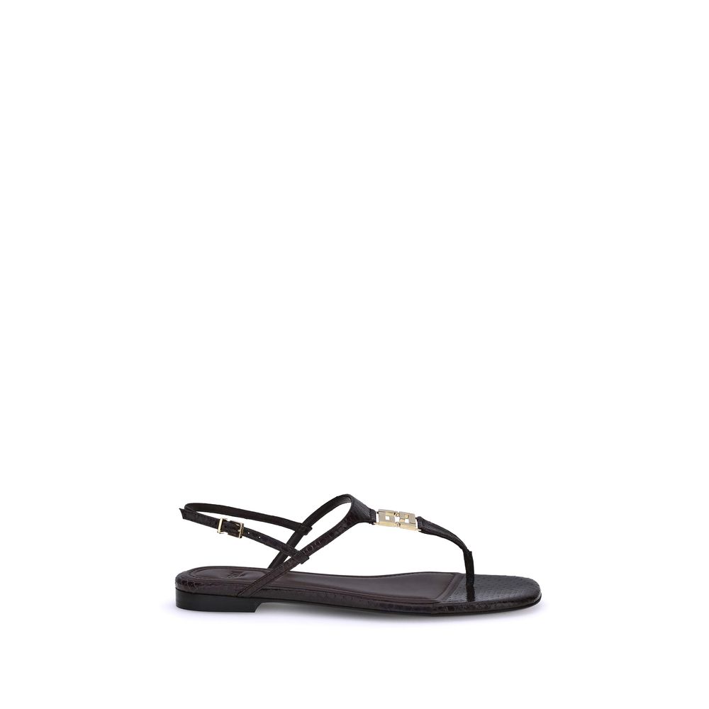 Fendi Multicolor Calf Leather Bos Taurus Flat Sandals | Regal Royce