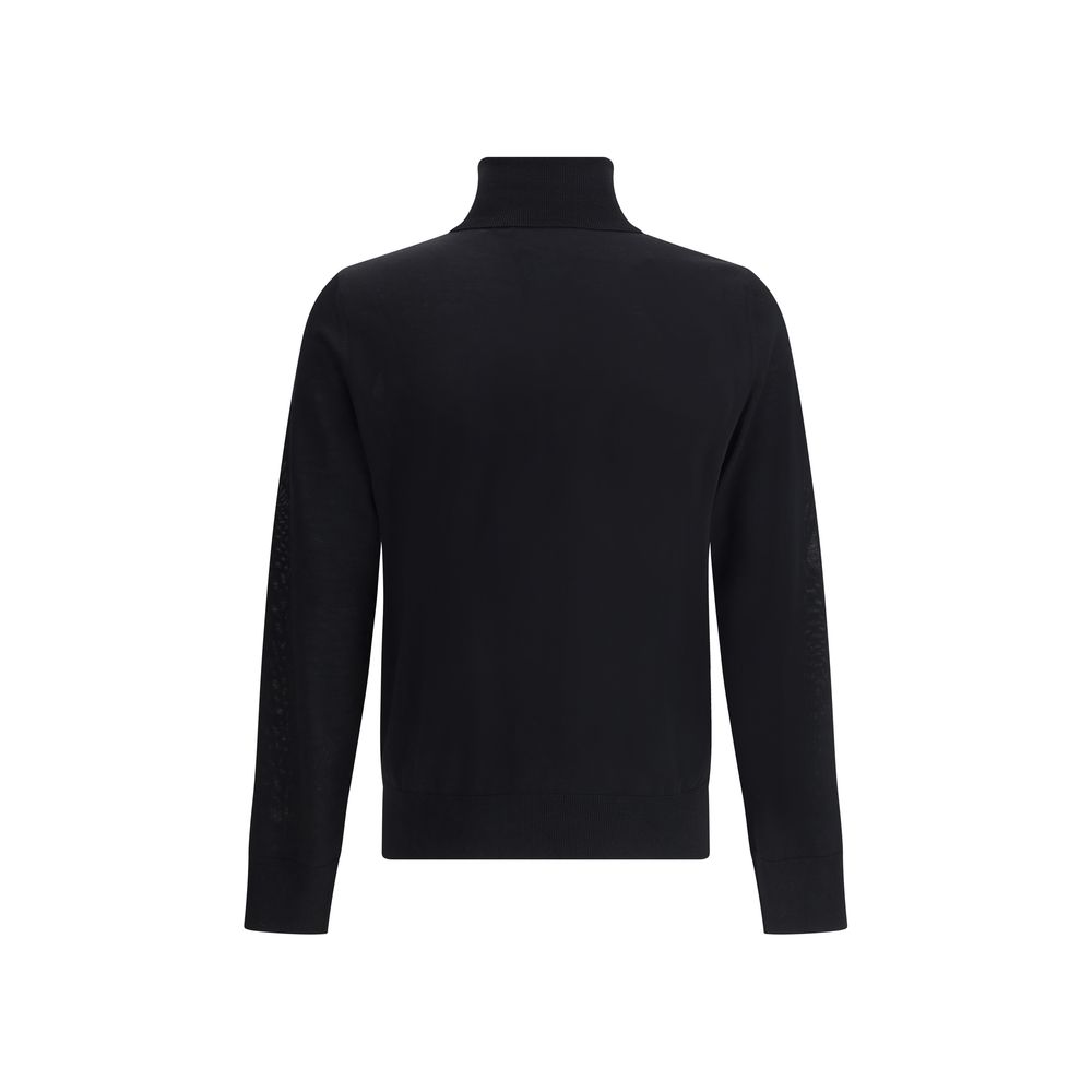 Dsquared² Black Fleece Wool Turtleneck | Regal Royce