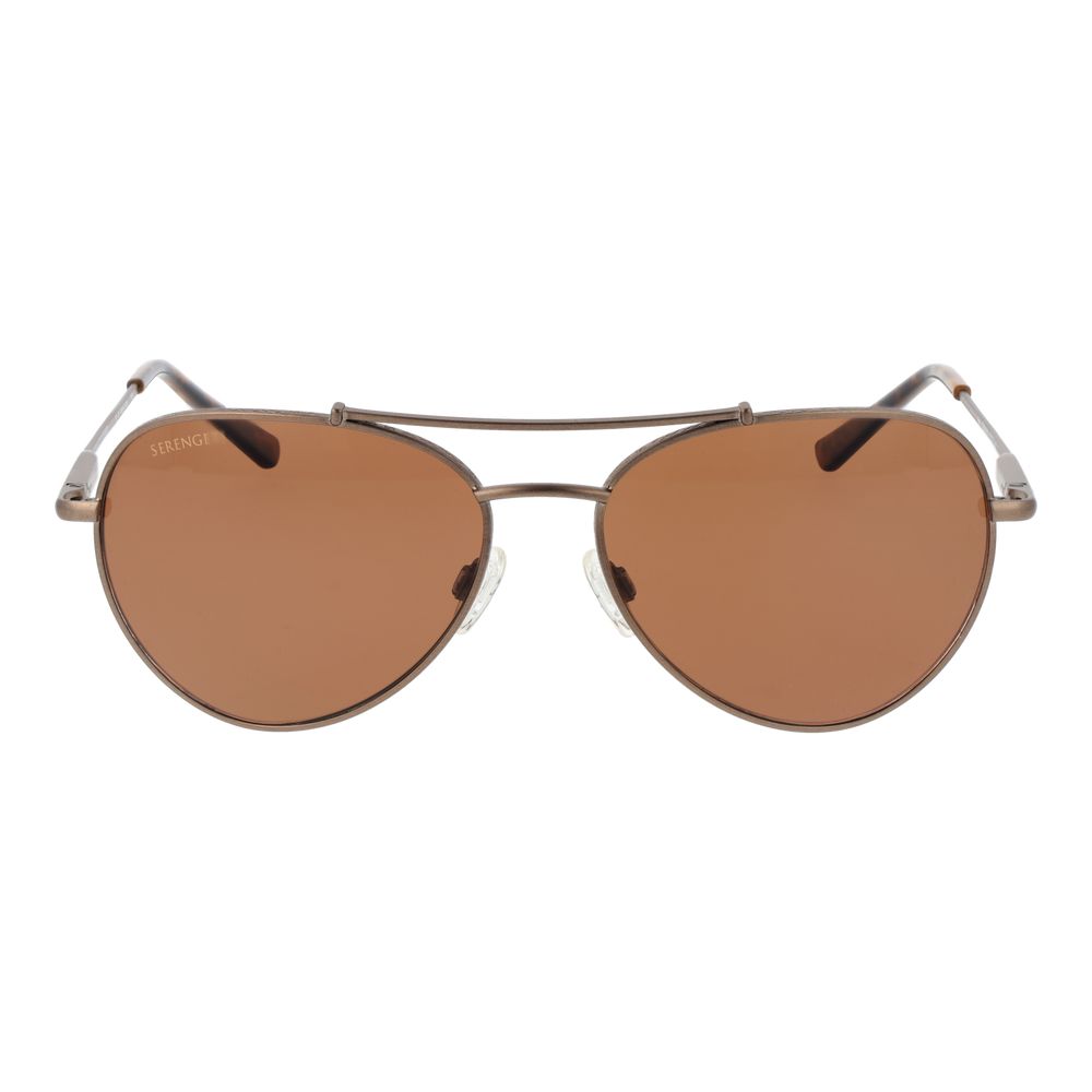 Serengeti Brown Metal Sunglasses | Regal Royce