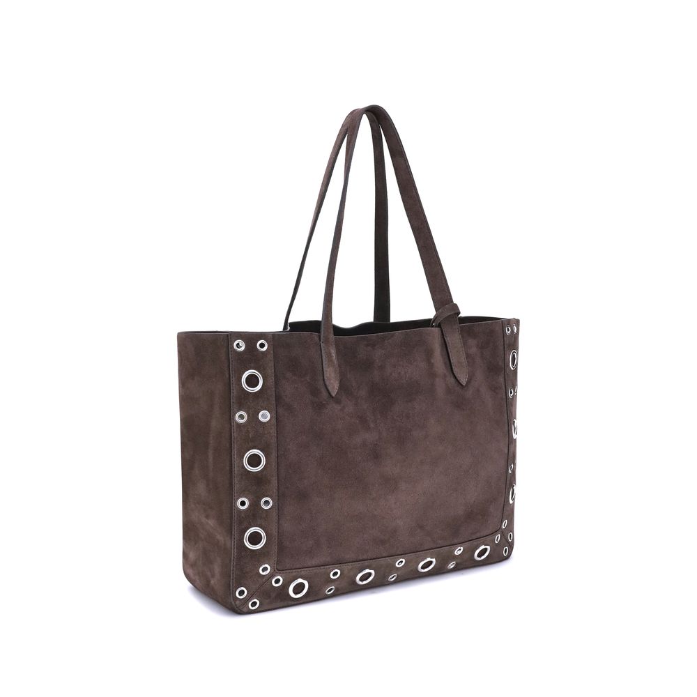 Valentino Garavani Brown Calf Leather Bos Taurus Shoulder Bag | Regal Royce