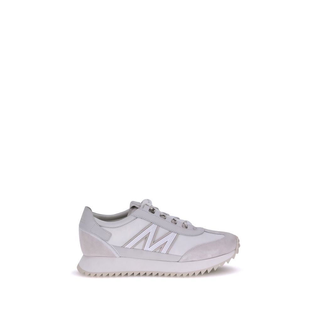 Moncler White Polyamide Low Top Sneakers | Regal Royce