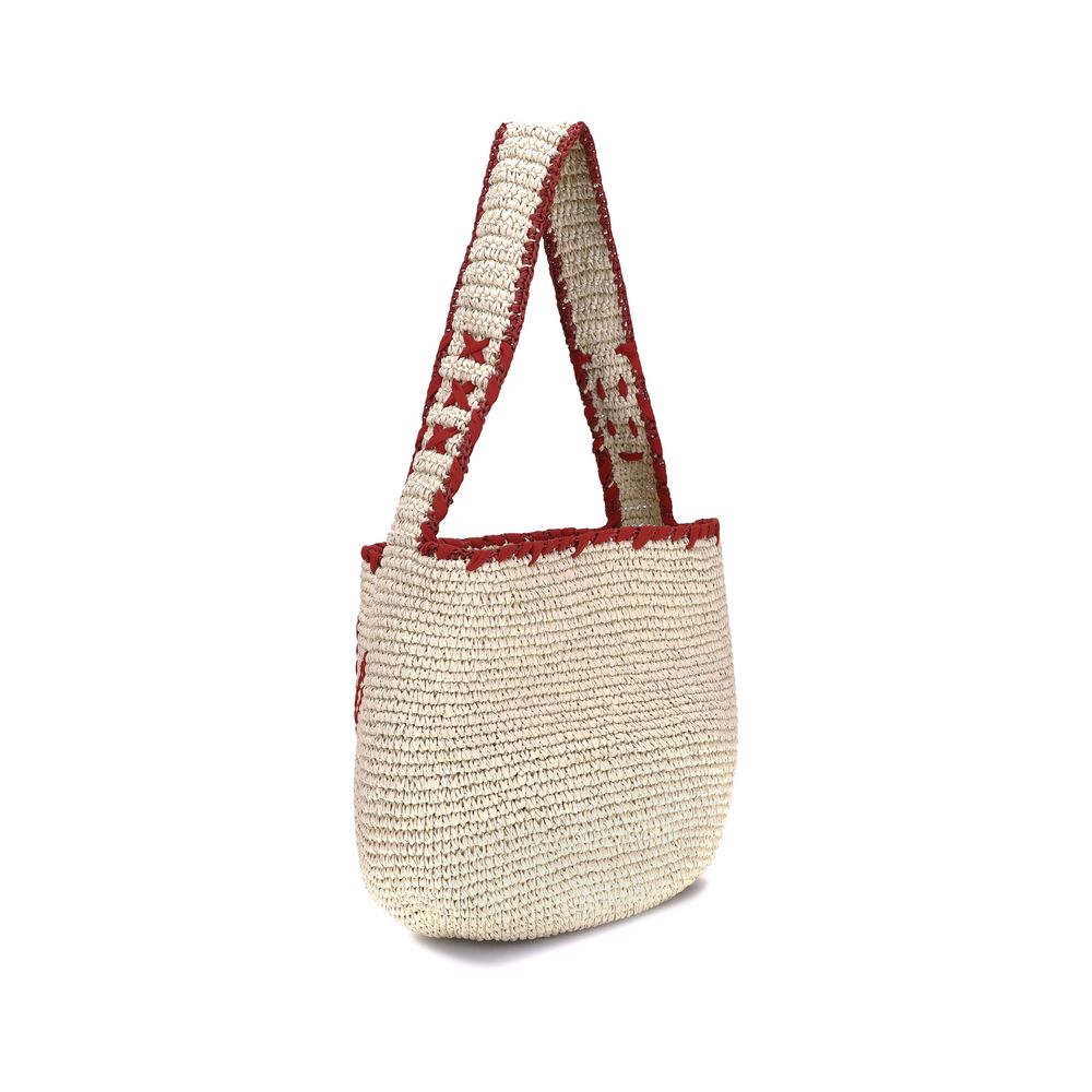 Marni Beige Raffia Shoulder Bag | Regal Royce