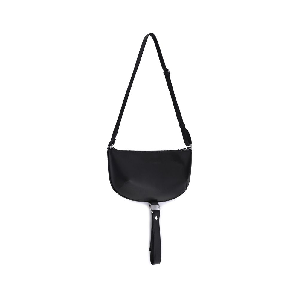 Courrèges Black Calf Leather Bos Taurus Shoulder Bag | Regal Royce