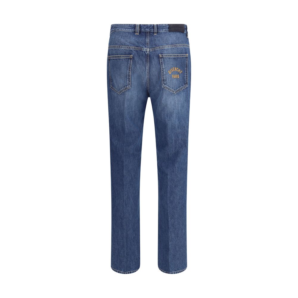 Givenchy Blue Cotton Straight-Leg Jeans | Regal Royce