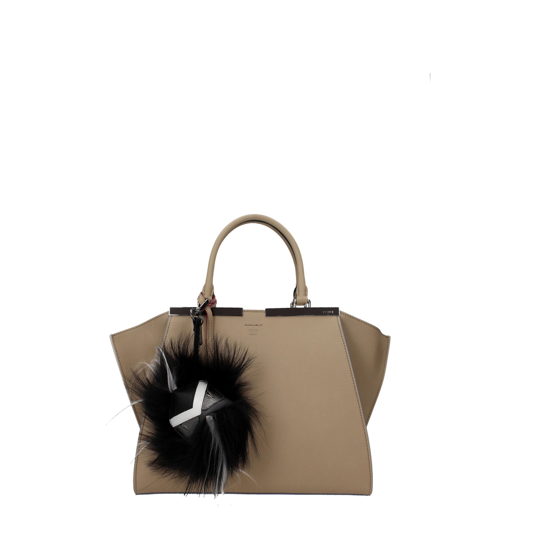 Fendi Black Leather Keychain | Regal Royce