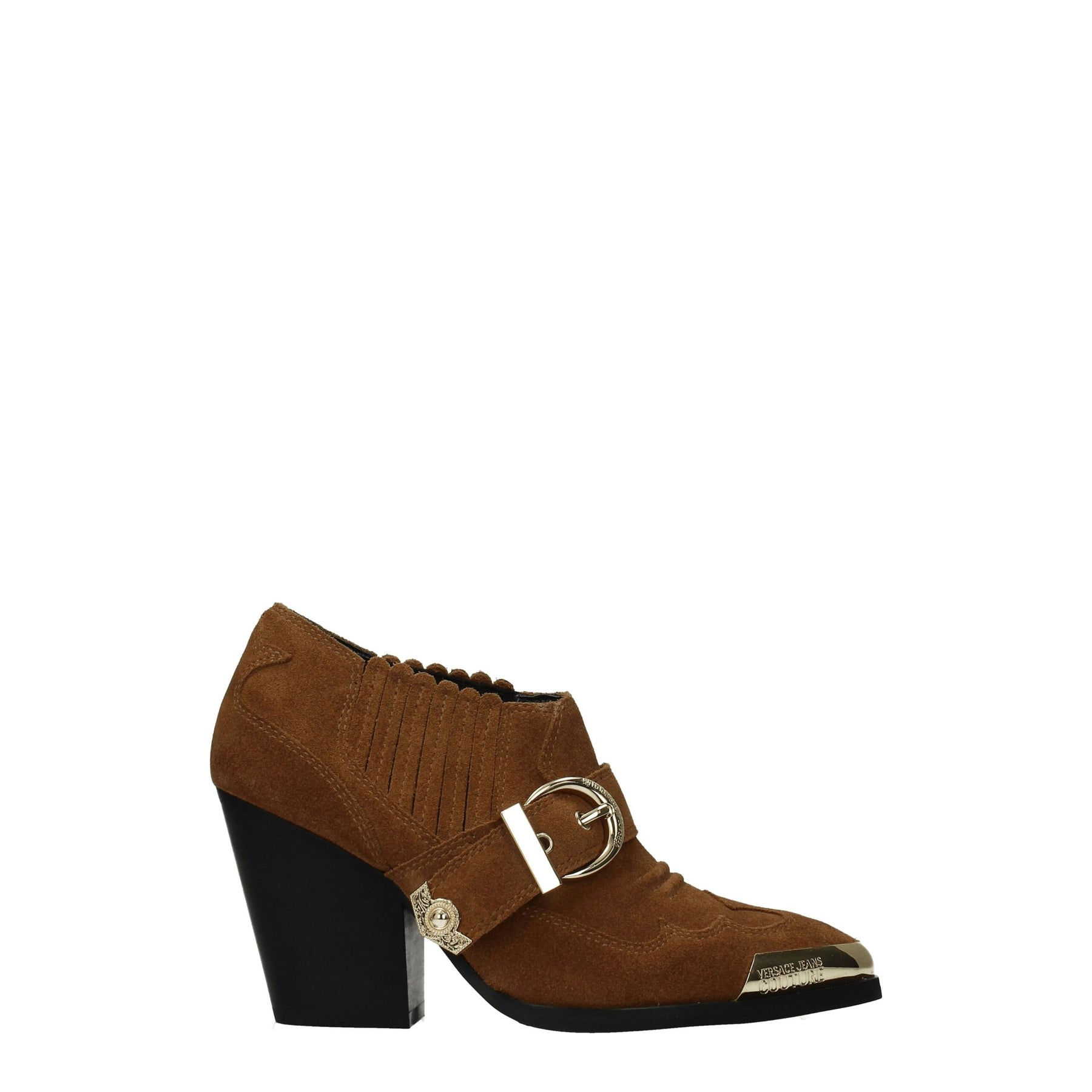 Versace Jeans Brown Leather Ankle Boots | Regal Royce
