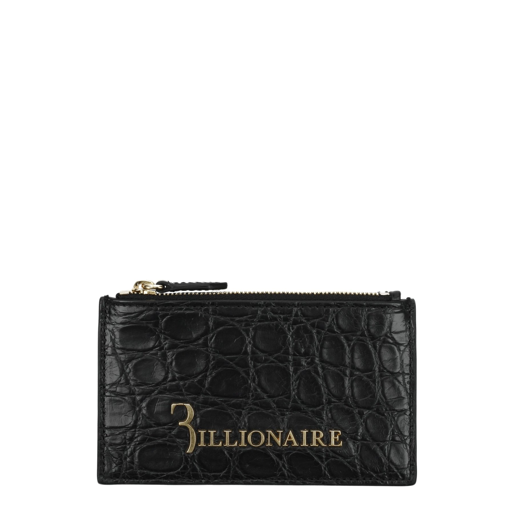 Billionaire Italian Couture Black Crocodile Cardholder | Regal Royce
