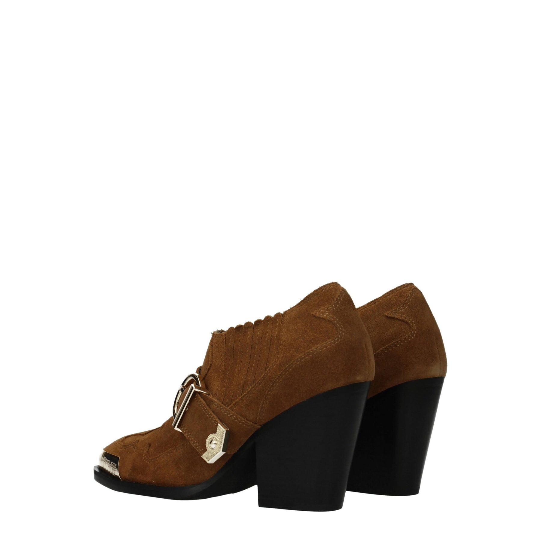 Versace Jeans Brown Leather Ankle Boots | Regal Royce