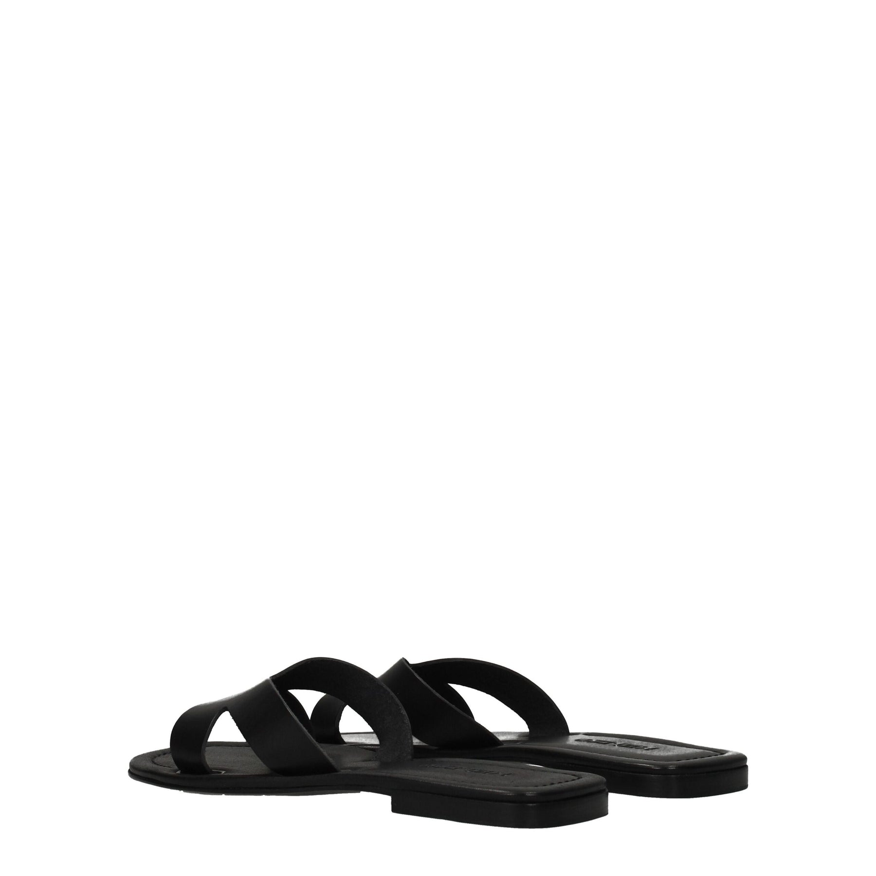 Kenzo Black Leather Slippers | Regal Royce