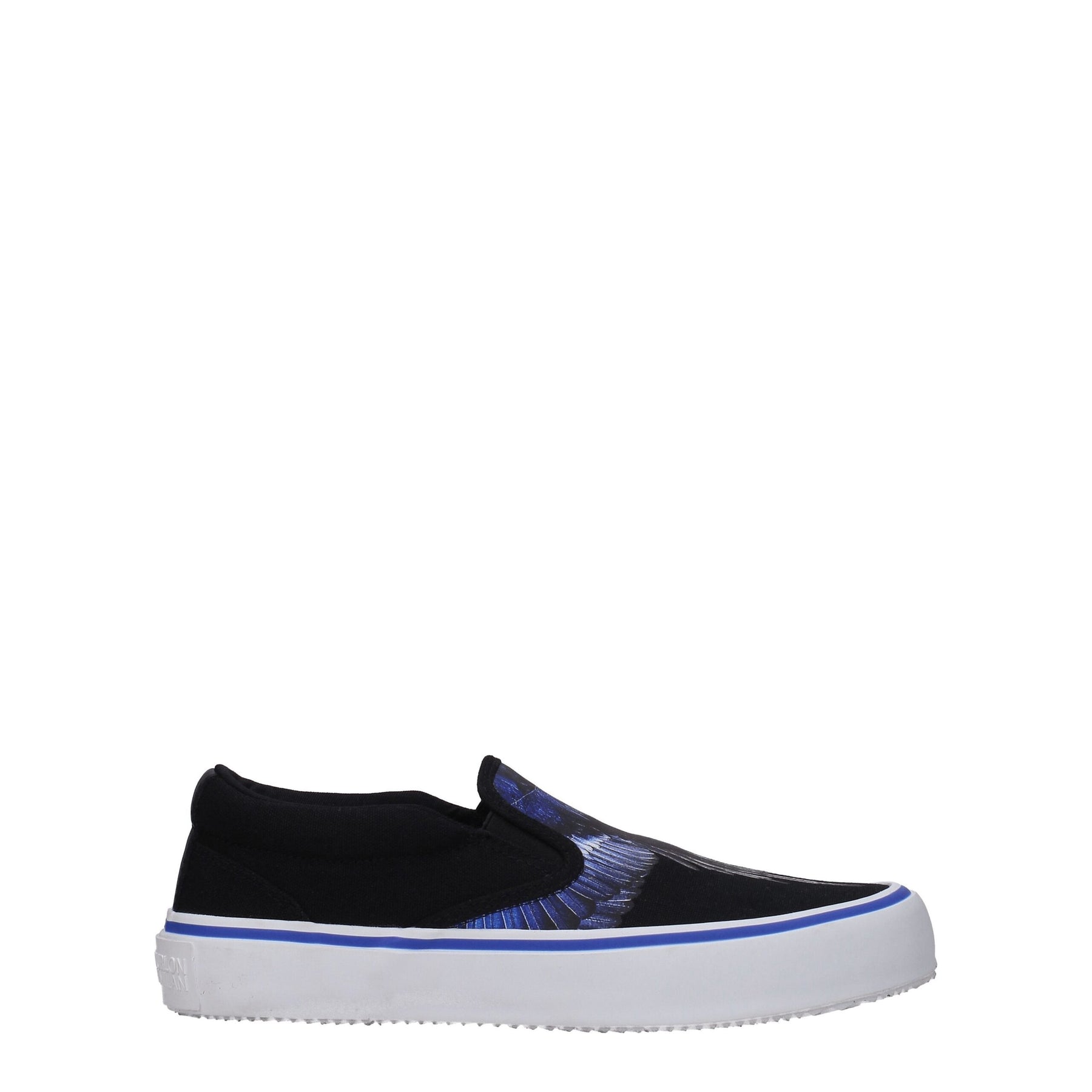 Marcelo Burlon Black Fabric Slip-On Loafers | Regal Royce