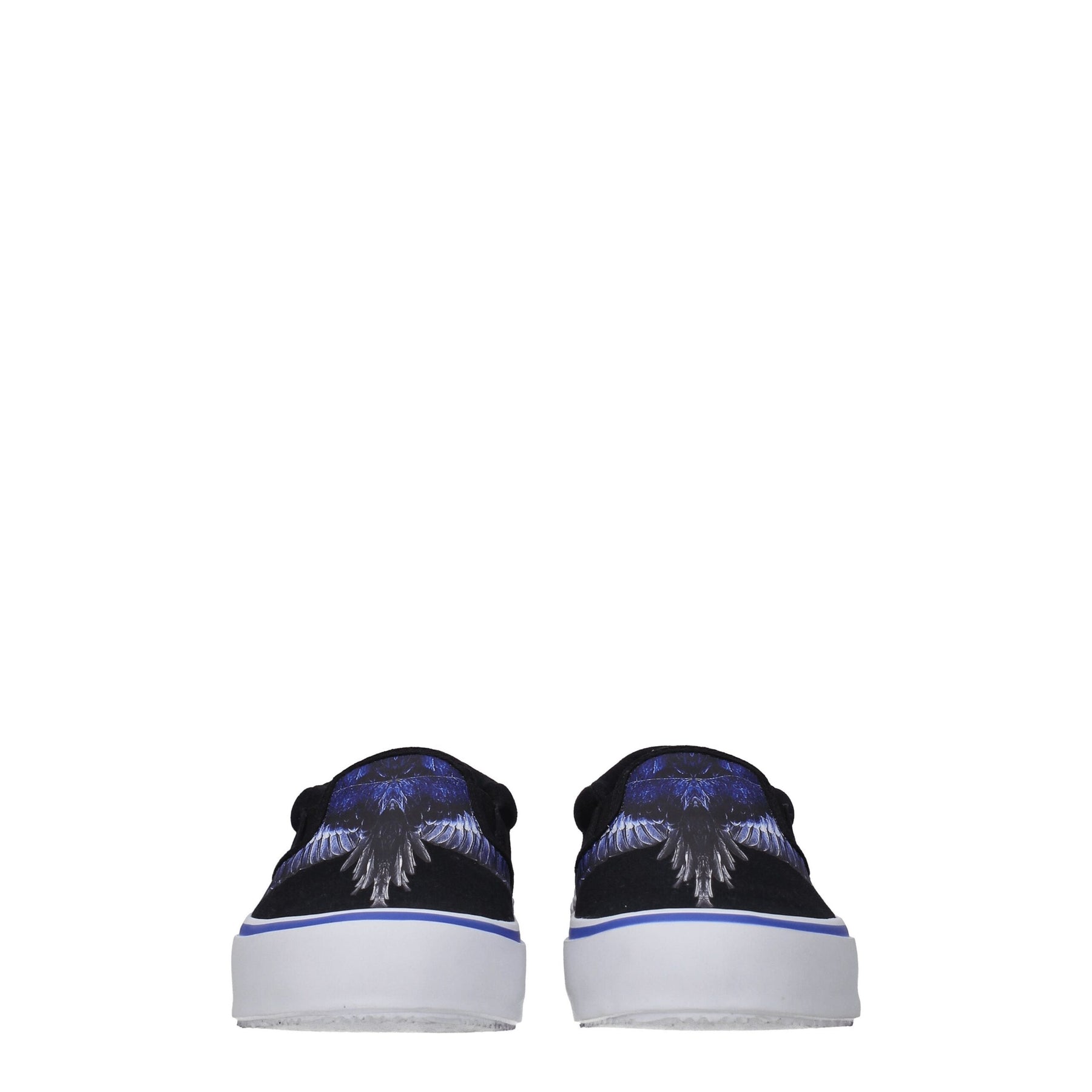 Marcelo Burlon Black Fabric Slip-On Loafers | Regal Royce