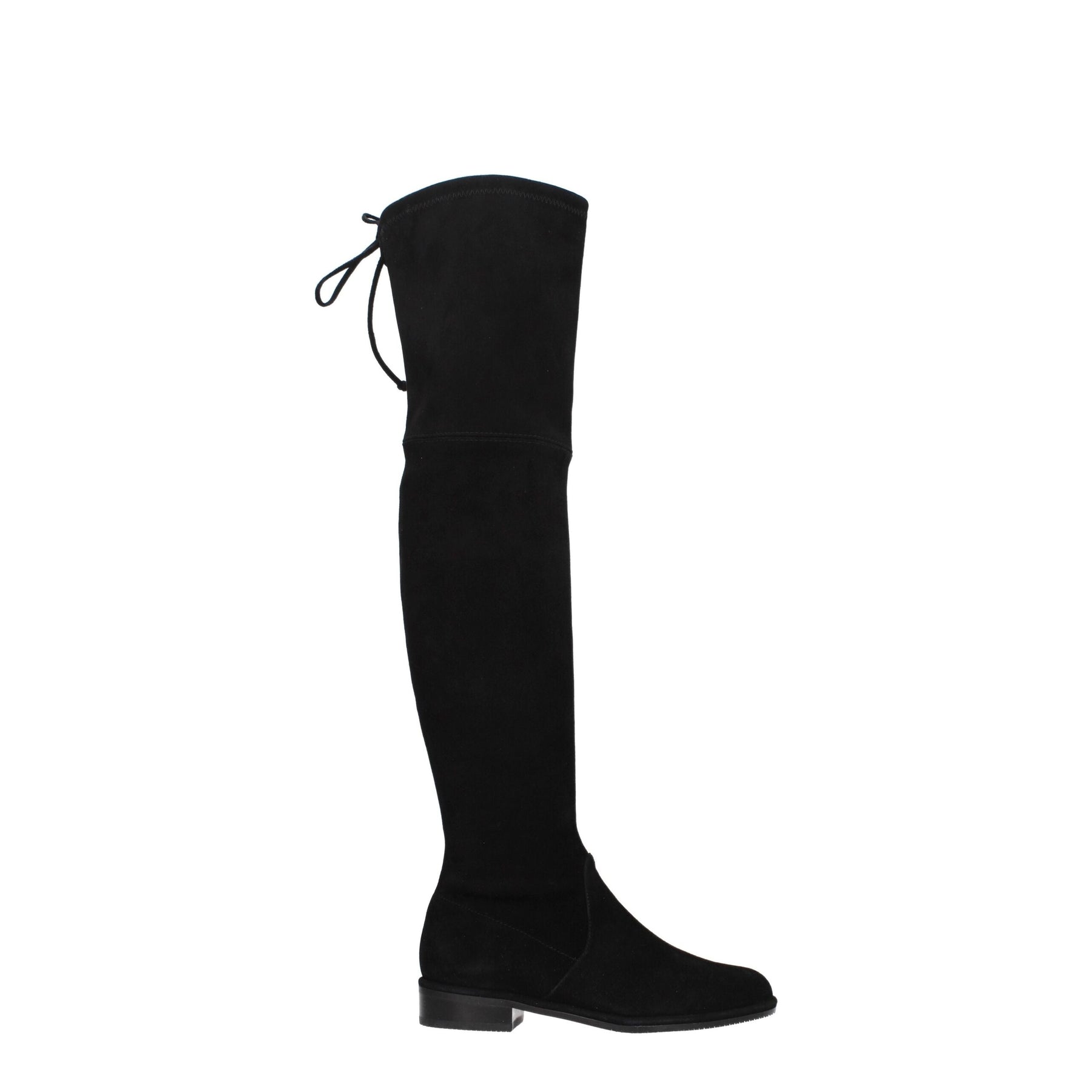 Stuart Weitzman Black Leather Over The Knee | Regal Royce