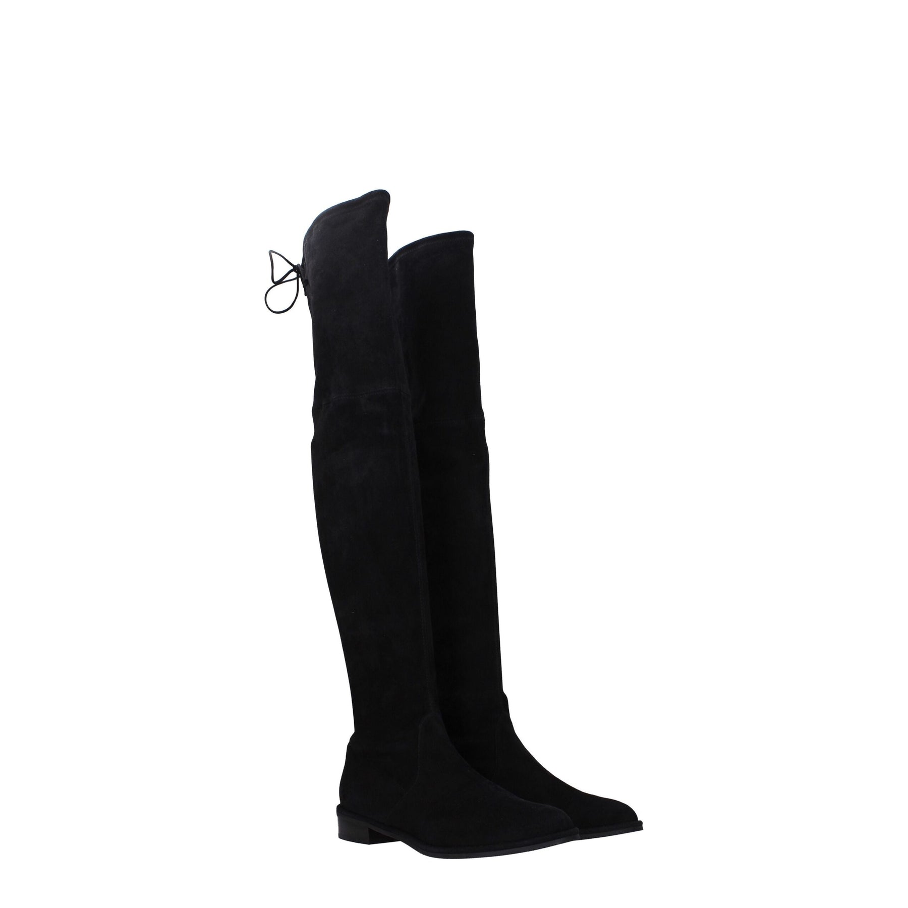 Stuart Weitzman Black Leather Over The Knee | Regal Royce